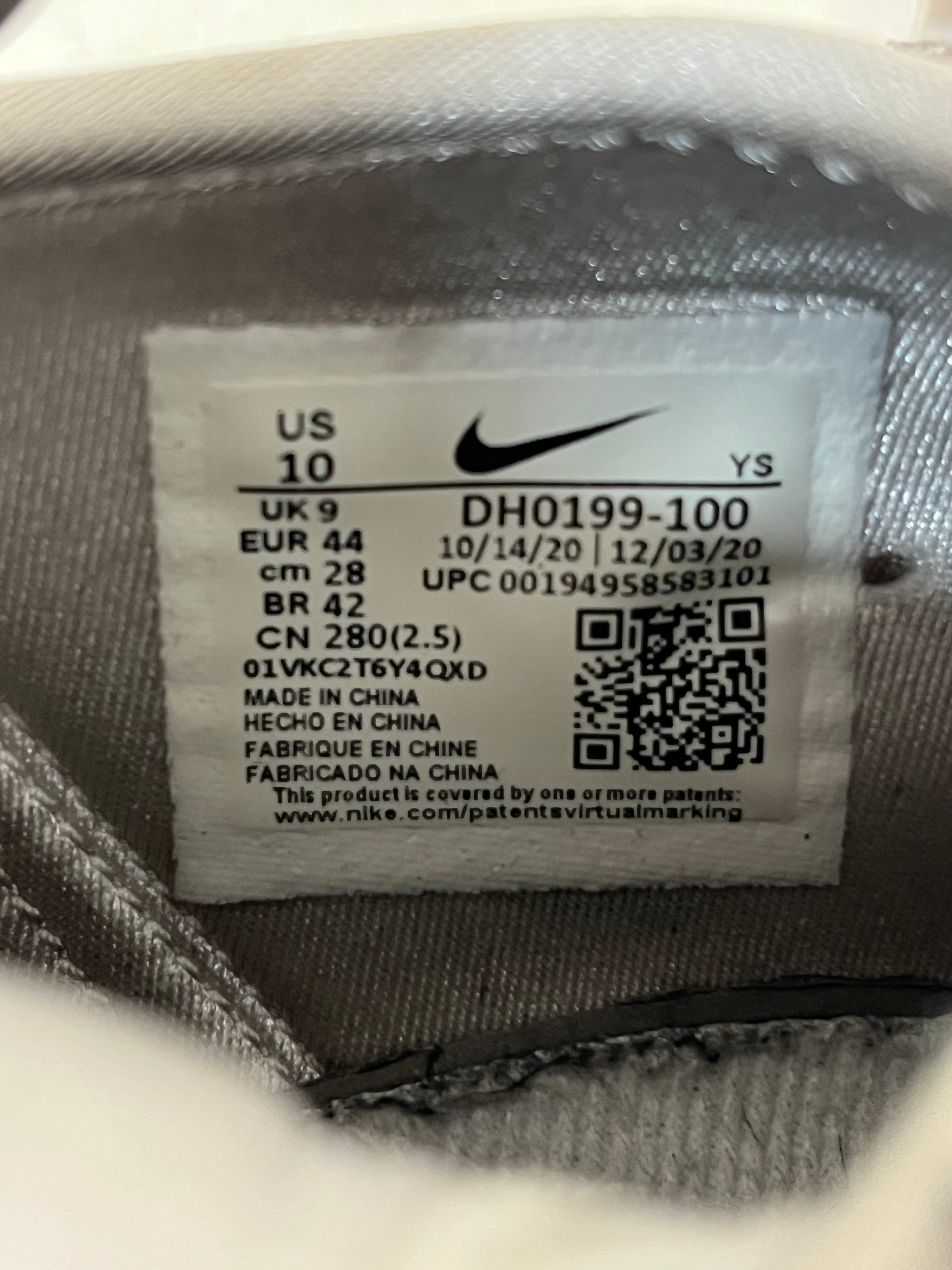 NIKE/COMME des GARCONS HOMME PLUS/Hi-Sneakers/US 10/Polyester/WHT/U-Tip/DH0199-100 air carnivore view 4