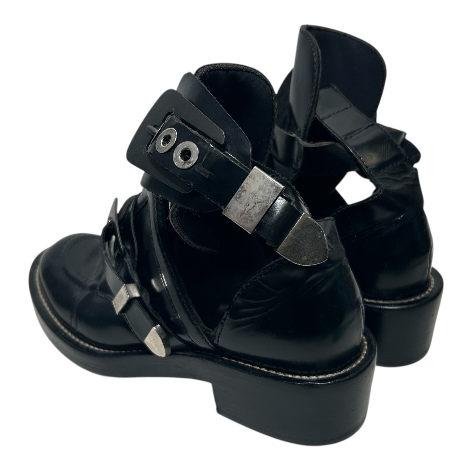 BALENCIAGA/Boots/EU 38.5/Leather/BLK/ceintue view 2