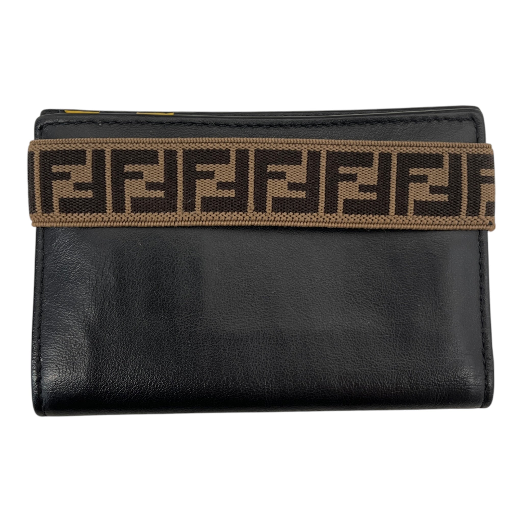 FENDI/Wallet/Leather/BLK/monogram strap view 7