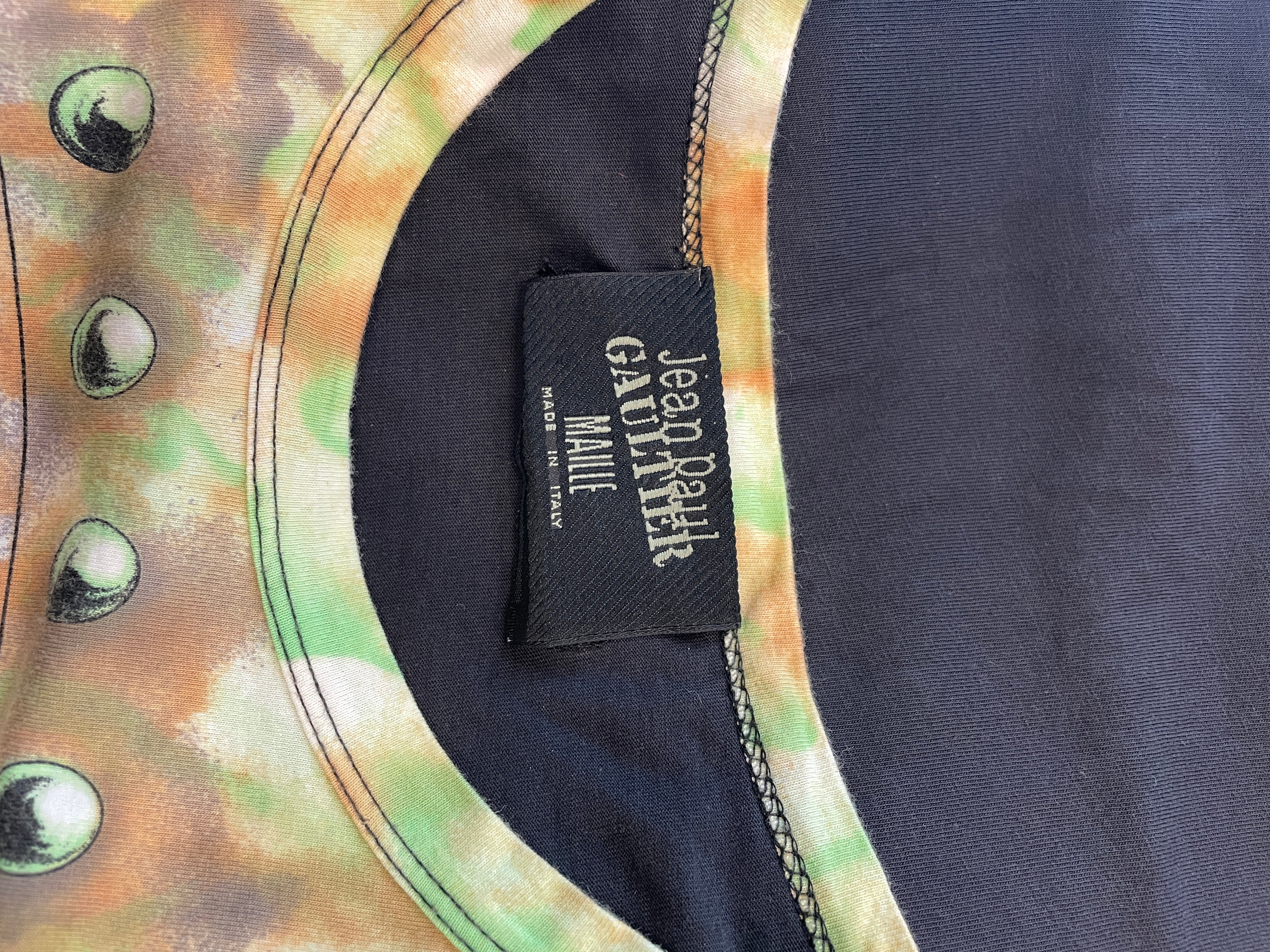 Jean Paul Gaultier/T-Shirt/M/Cotton/MLT/All Over Print/MALLIE\1990 VINTAGE\TIE-DYE view 3