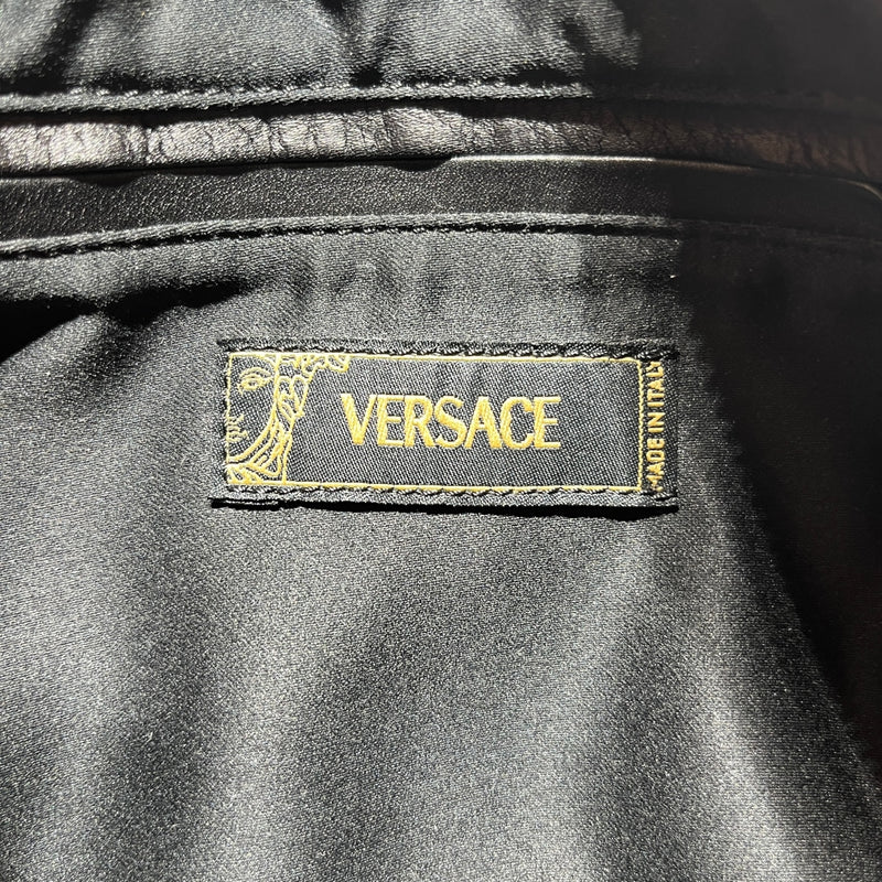 VERSACE/Hand Bag/All Over Print/Cotton/BLK/