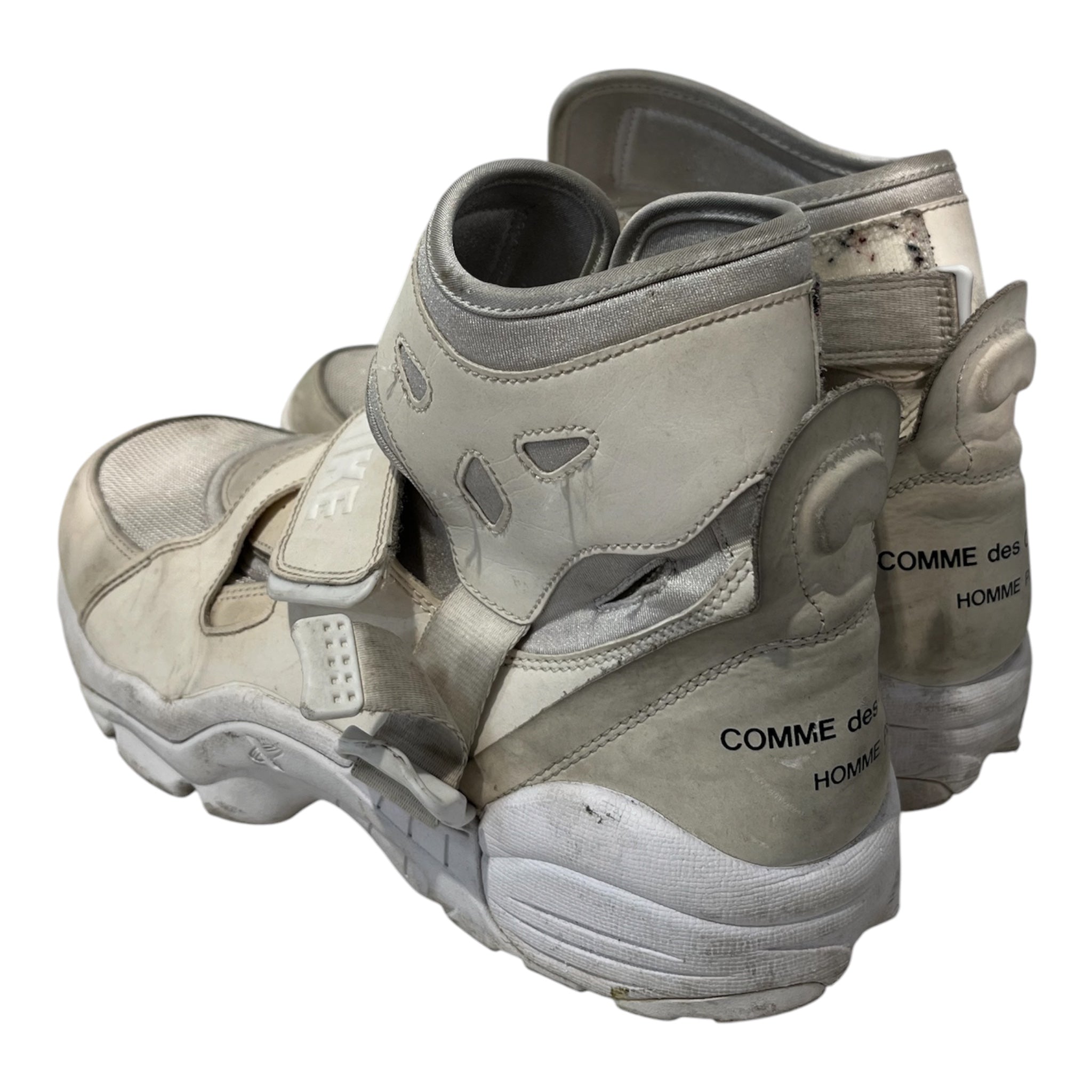 NIKE/COMME des GARCONS HOMME PLUS/Hi-Sneakers/US 10/Polyester/WHT/U-Tip/DH0199-100 air carnivore view 2