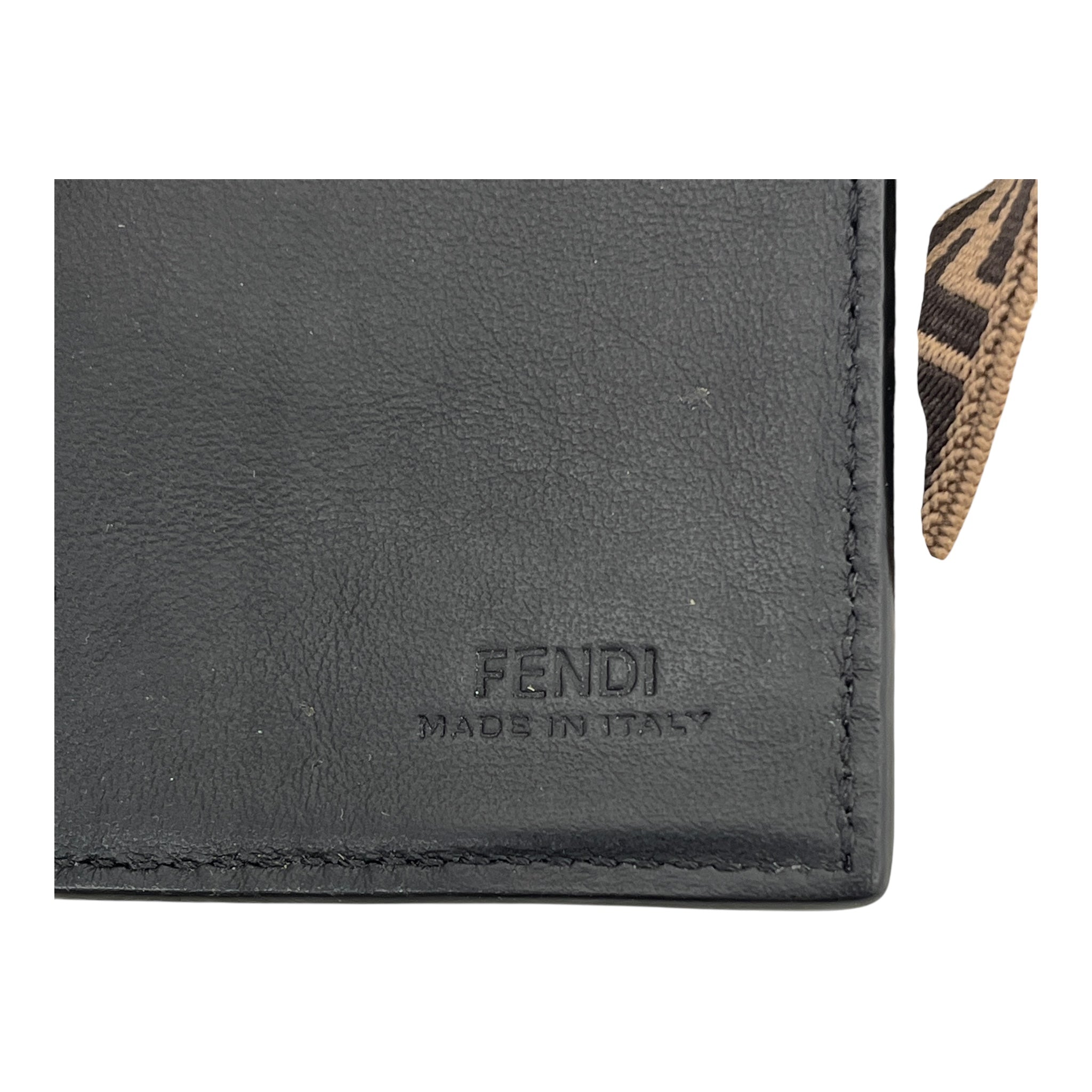 FENDI/Wallet/Leather/BLK/monogram strap view 4