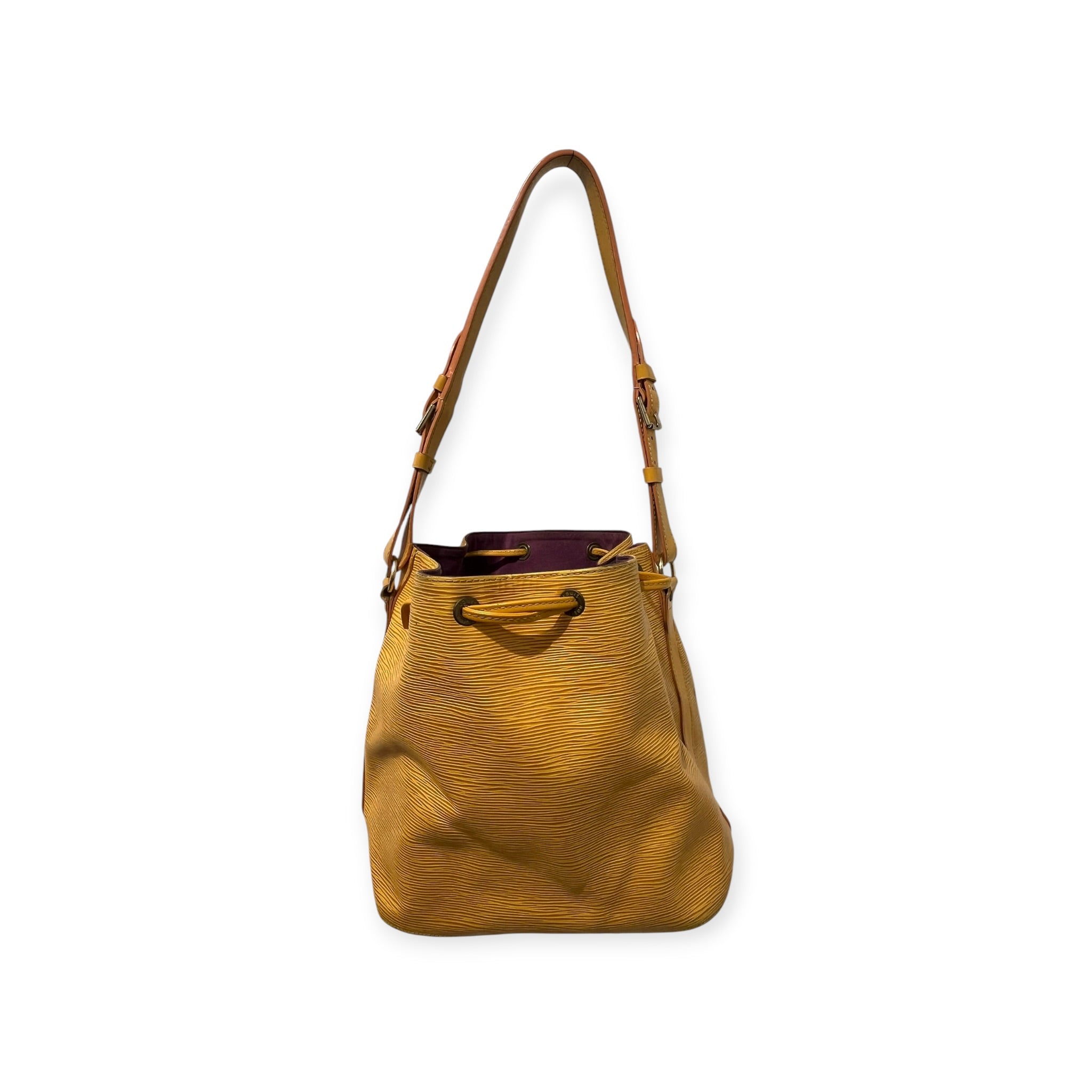 LOUIS VUITTON/Bag/Leather/YEL/YLW LV EPI NOE BUCKET BAG view 1