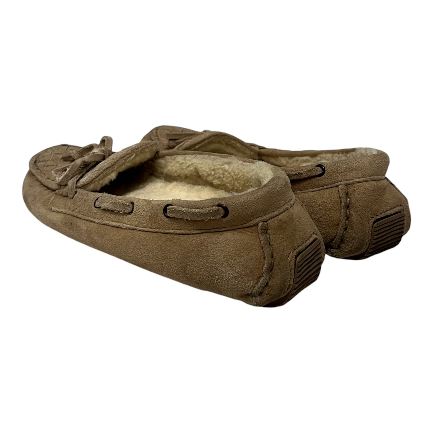 BOTTEGA VENETA/Sandals/US 7/Suede/BEG/bottega suede quilt fur slipon view 2