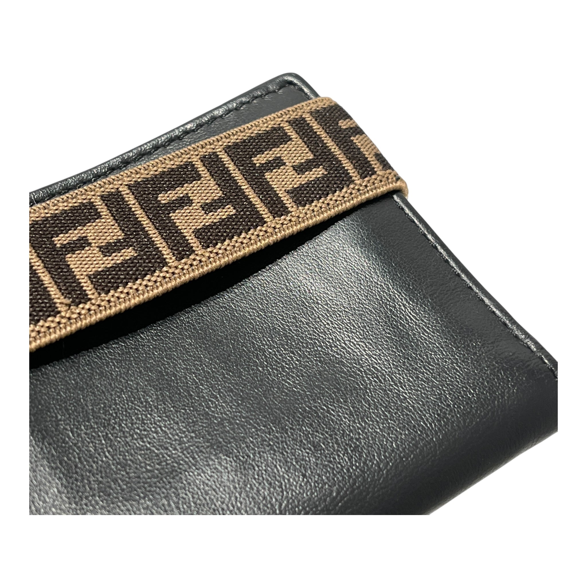 FENDI/Wallet/Leather/BLK/monogram strap view 6
