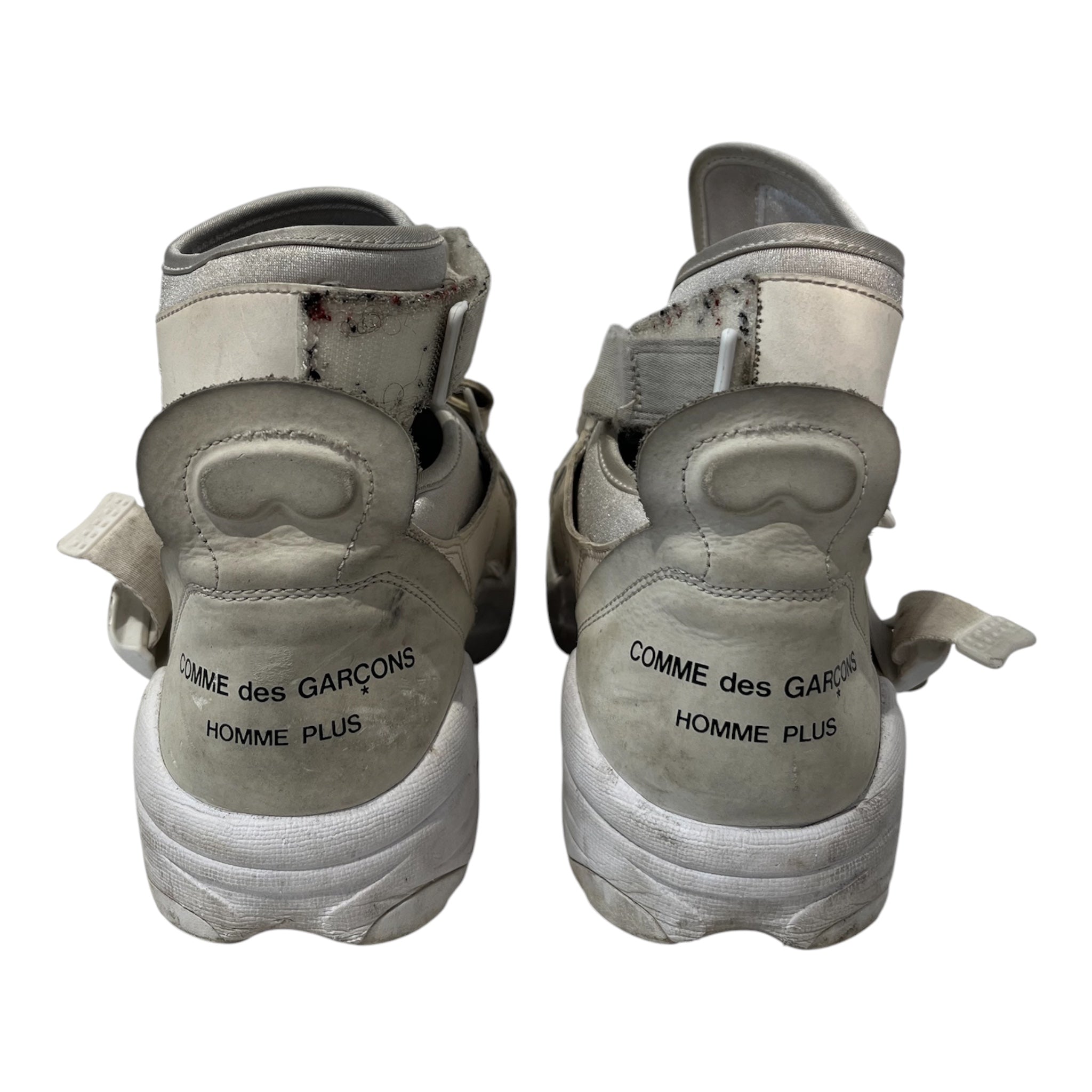 NIKE/COMME des GARCONS HOMME PLUS/Hi-Sneakers/US 10/Polyester/WHT/U-Tip/DH0199-100 air carnivore view 3