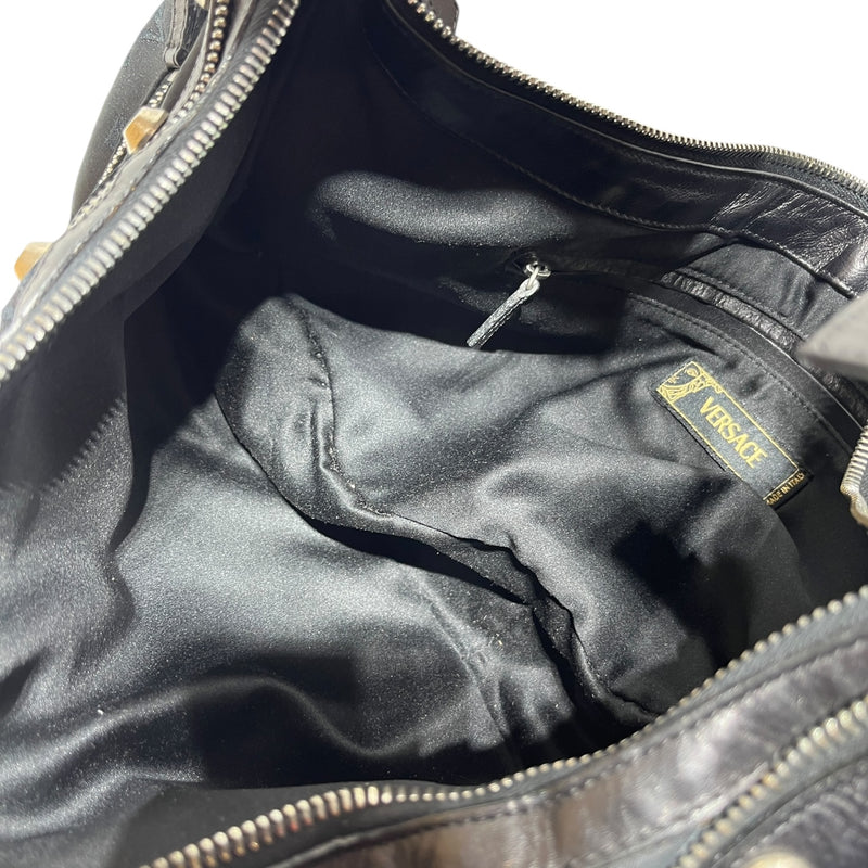 VERSACE/Hand Bag/All Over Print/Cotton/BLK/