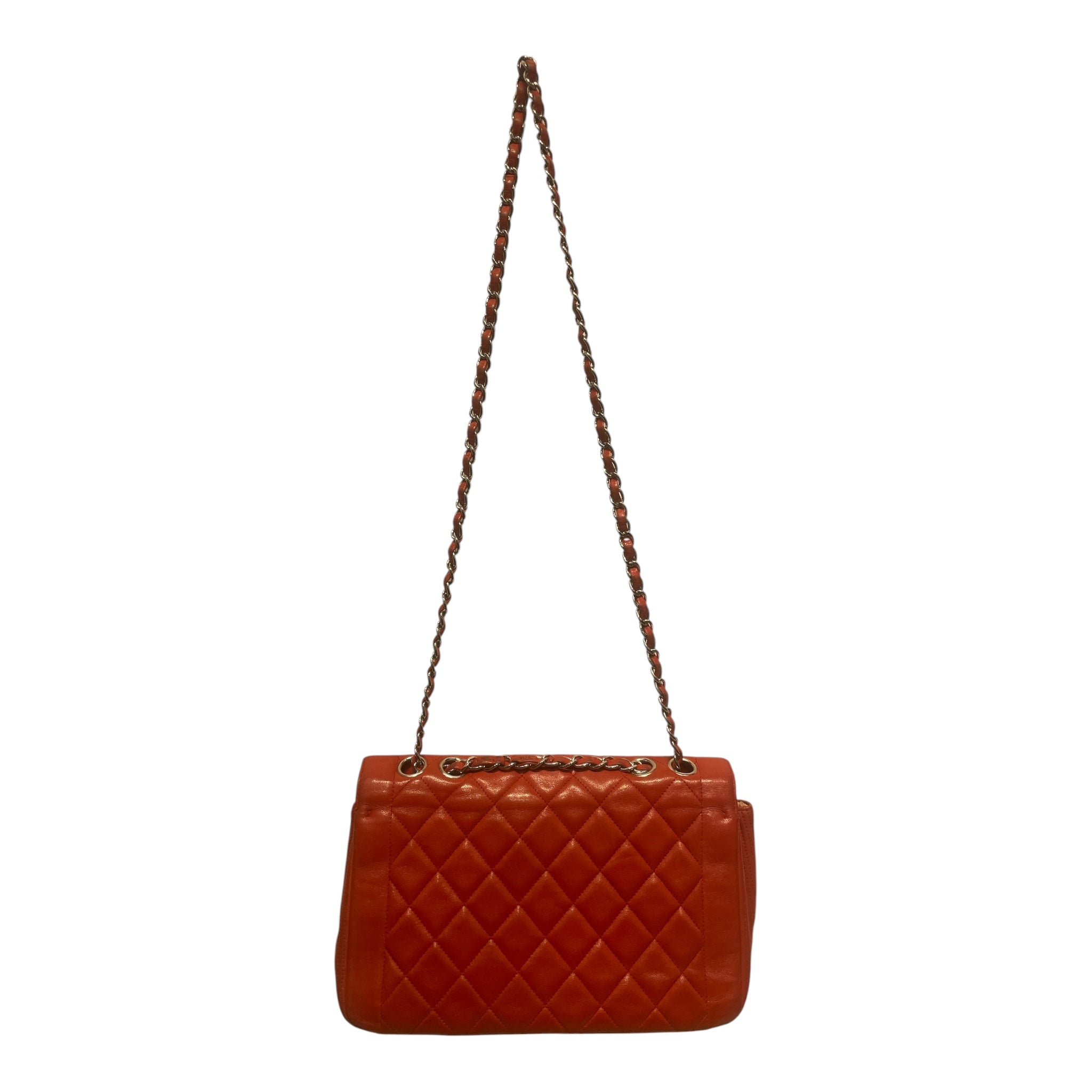 CHANEL/Bag/Leather/RED/COWHIDE CLASSIC DOUBLE FLAP view 2