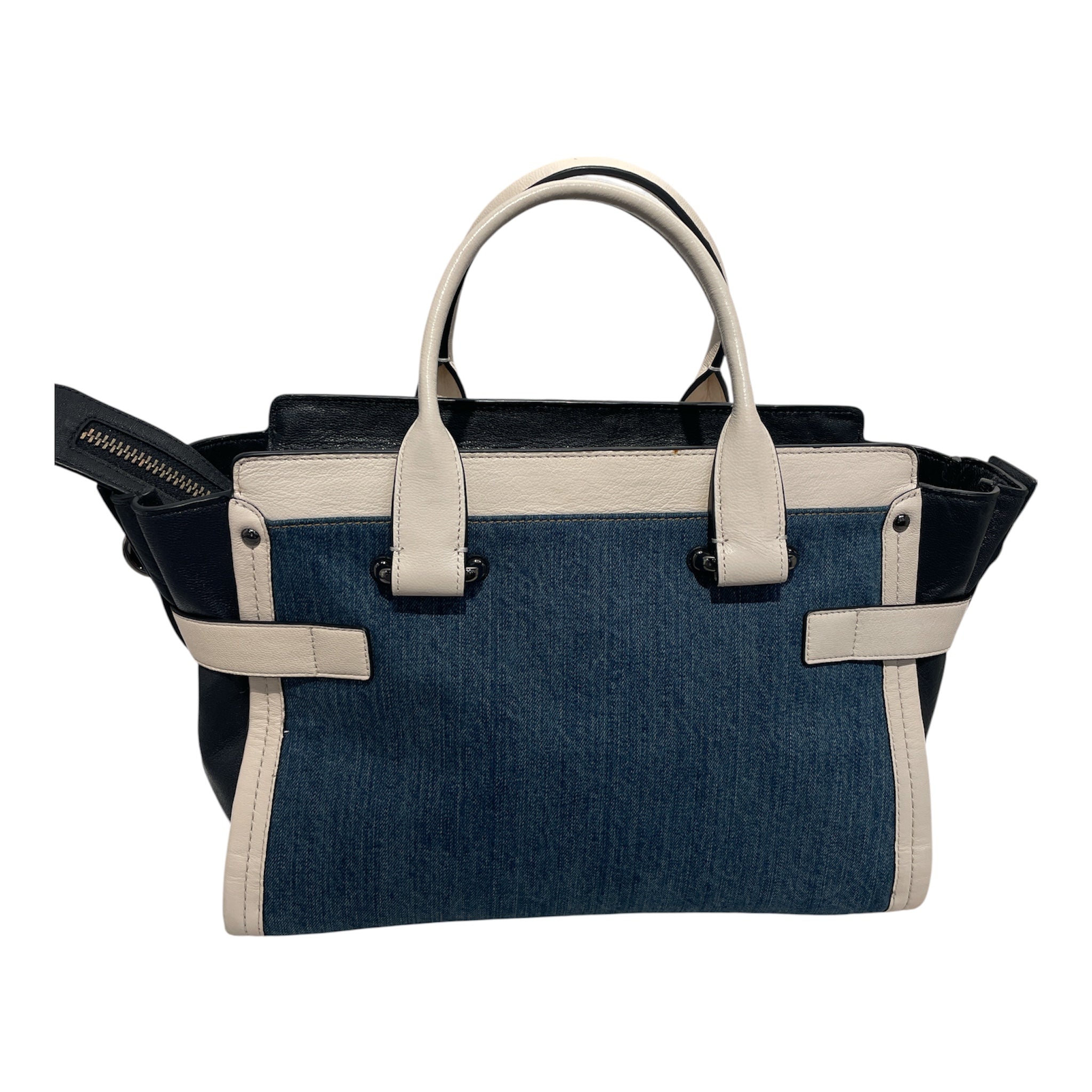 COACH/Hand Bag/Leather/NVY/Swagger Carryall In Denim view 2