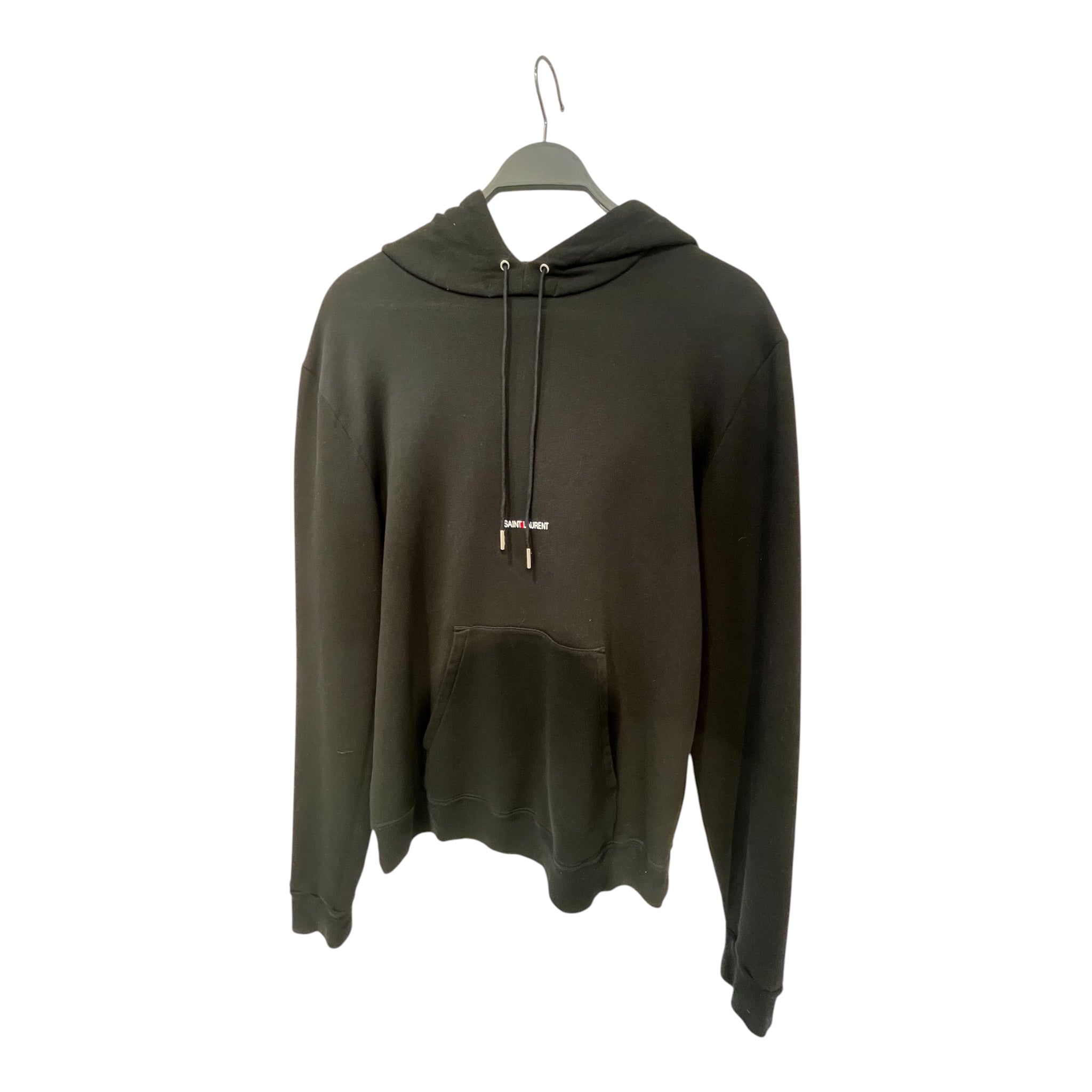 SAINT LAURENT/Hoodie/S/Graphic/Cotton/BLK/Pullover/464581 YSL Rive Gauche Hoodie view 1