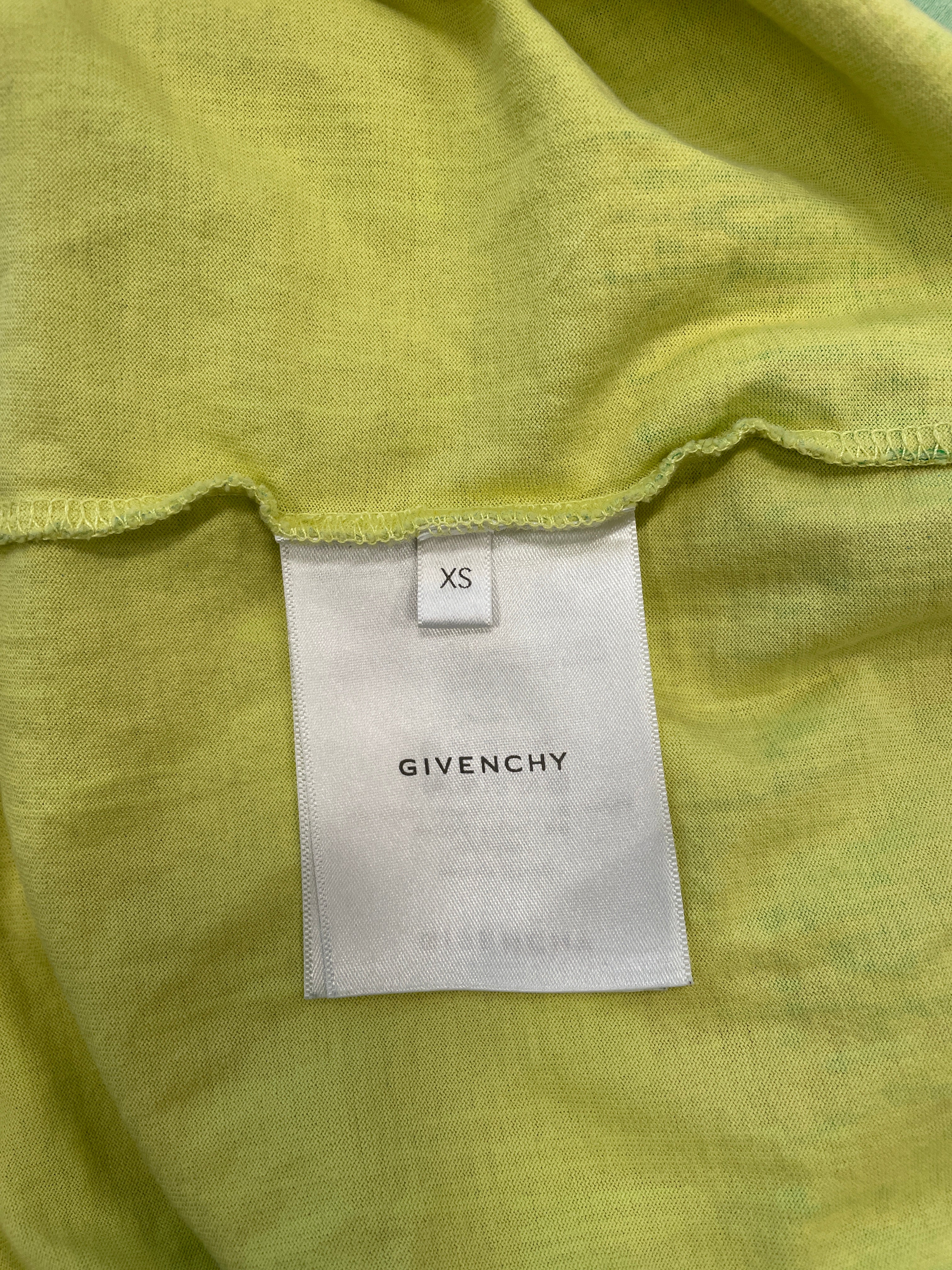 GIVENCHY/T-Shirt/XS/Cotton/YEL/All Over Print/TIE DYE HEART TEE view 4
