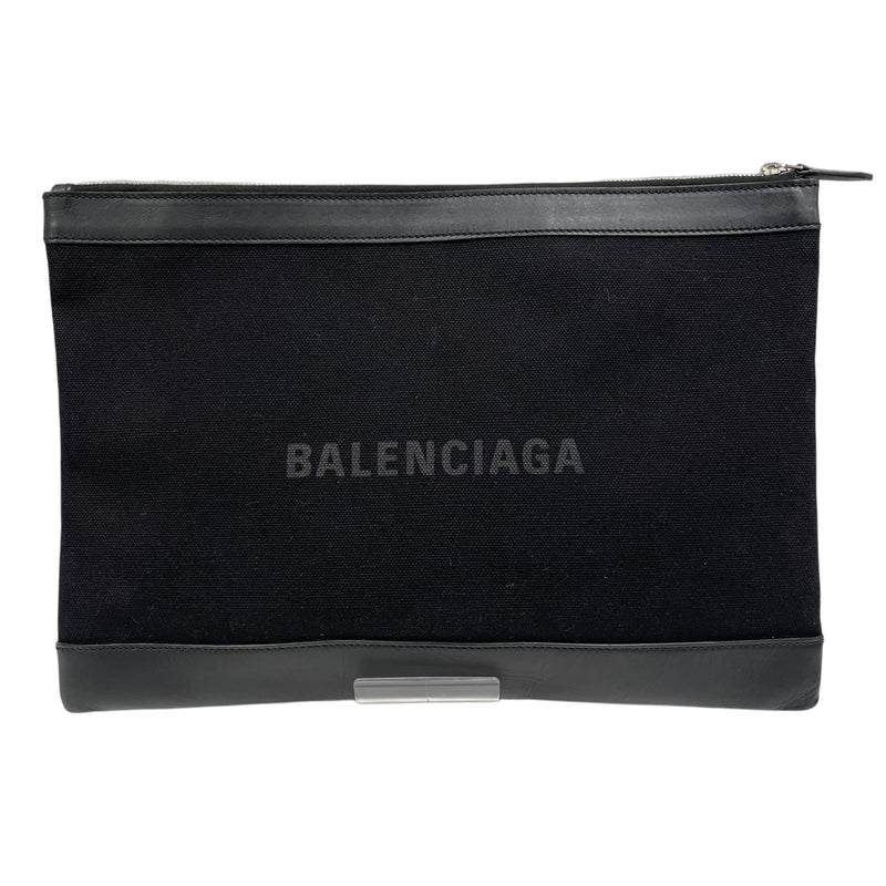 BALENCIAGA/Clutch Bag/Black/Cotton/