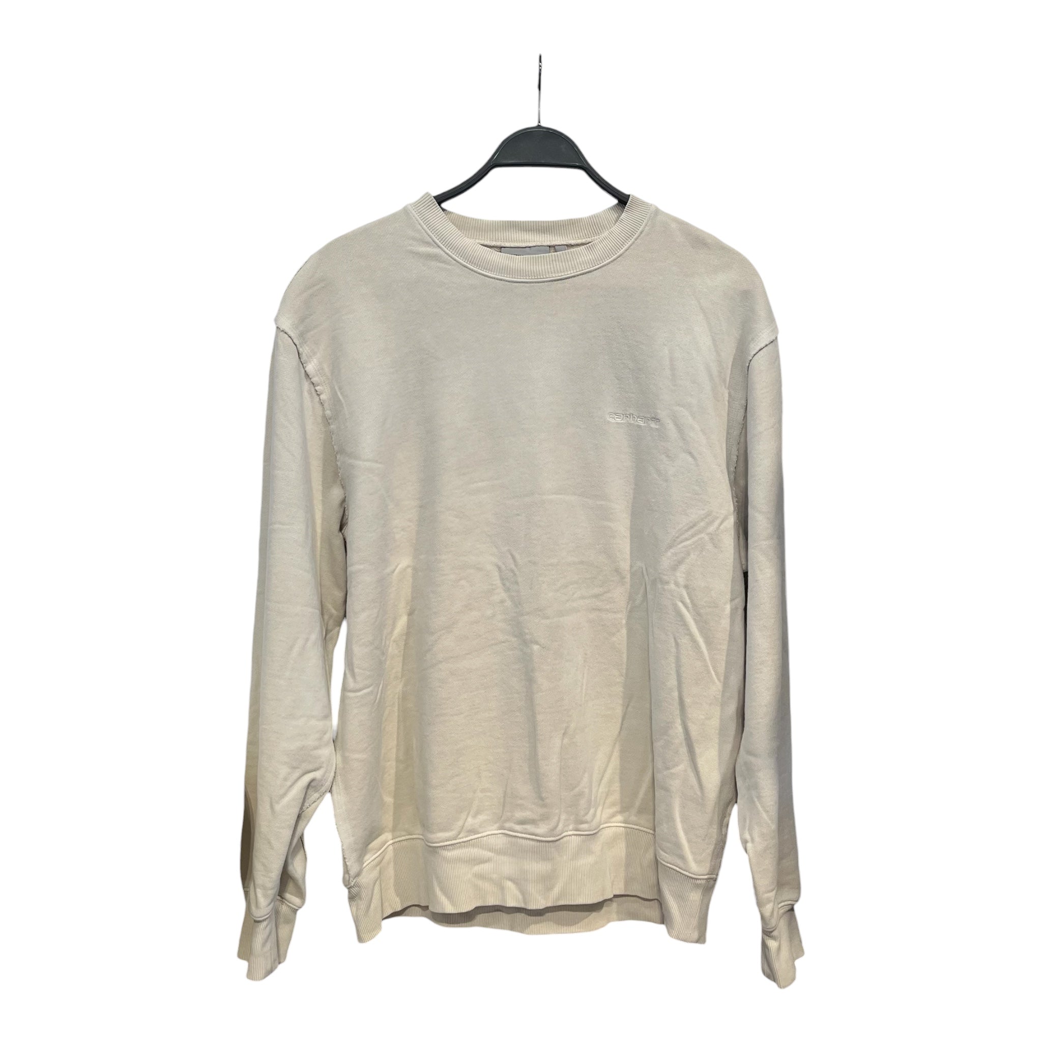 CARHARTT WIP(WORK IN PROGRESS)/Sweatshirt/M/Cotton/CRM/exposed fabric view 1