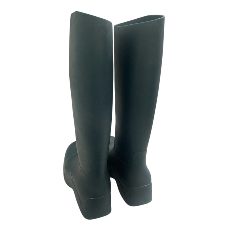 BOTTEGA VENETA/Long Boots/EU 39/Polyester/GRN/LONG BOTTEGA RAIN BOOTS