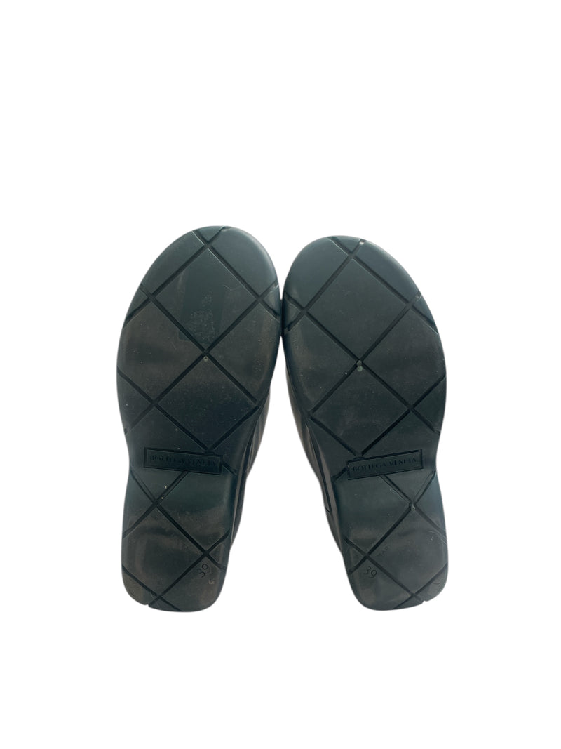 BOTTEGA VENETA/Long Boots/EU 39/Polyester/GRN/LONG BOTTEGA RAIN BOOTS