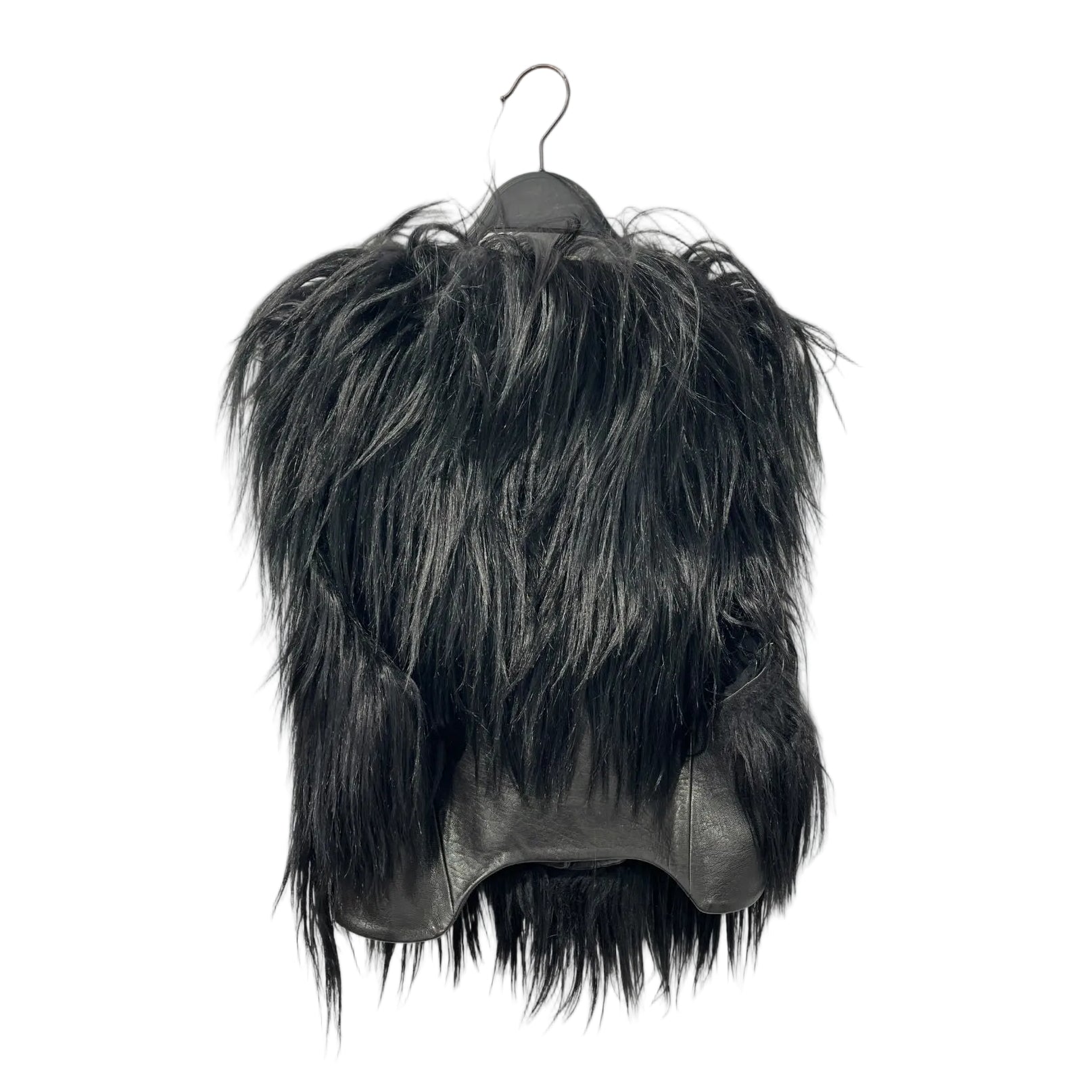 Helmut Lang/Vest/Fur/BLK/ARCHIVAL LONG HAIRED GOAT view 2