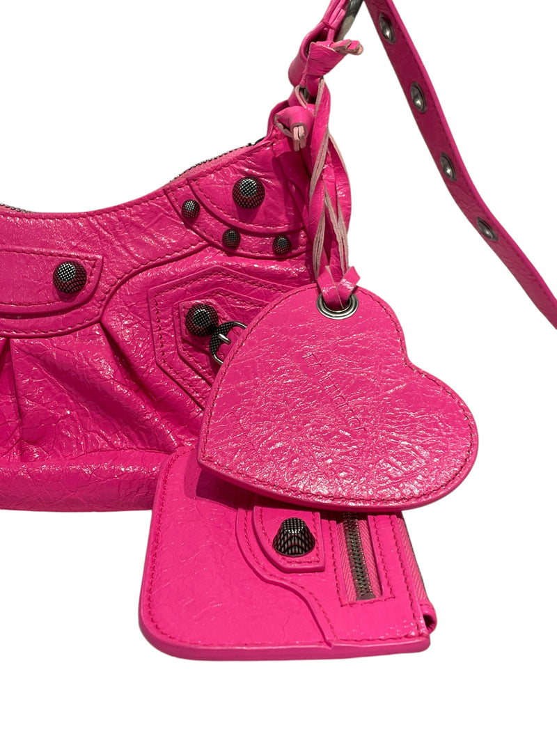 BALENCIAGA/Hand Bag/S/Lambskin/PNK/le cagole xs