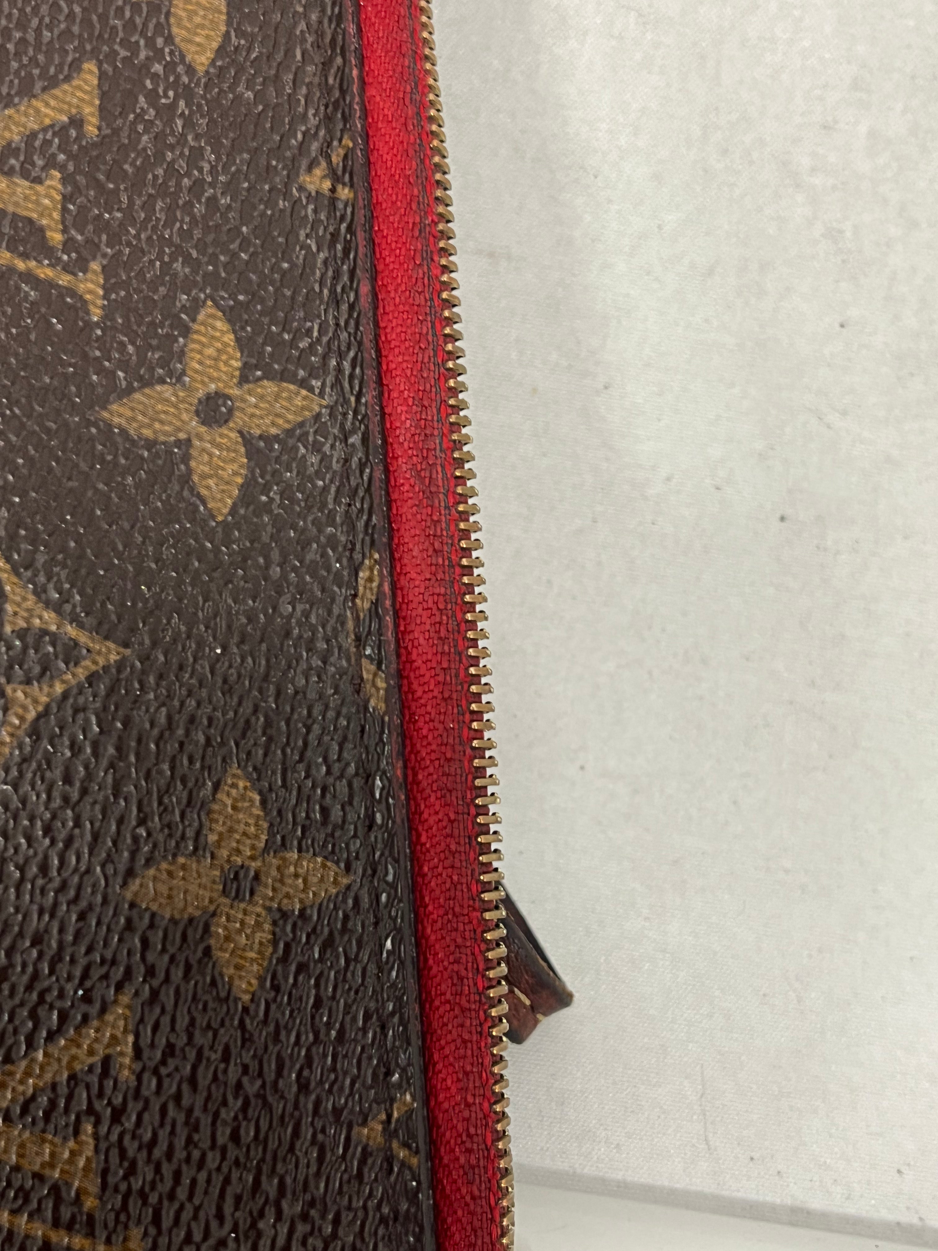 LOUIS VUITTON/Clutch Bag/Monogram/Faux Leather/BRW/NEVERFULL POCHETTE W/ RED TRIM view 5