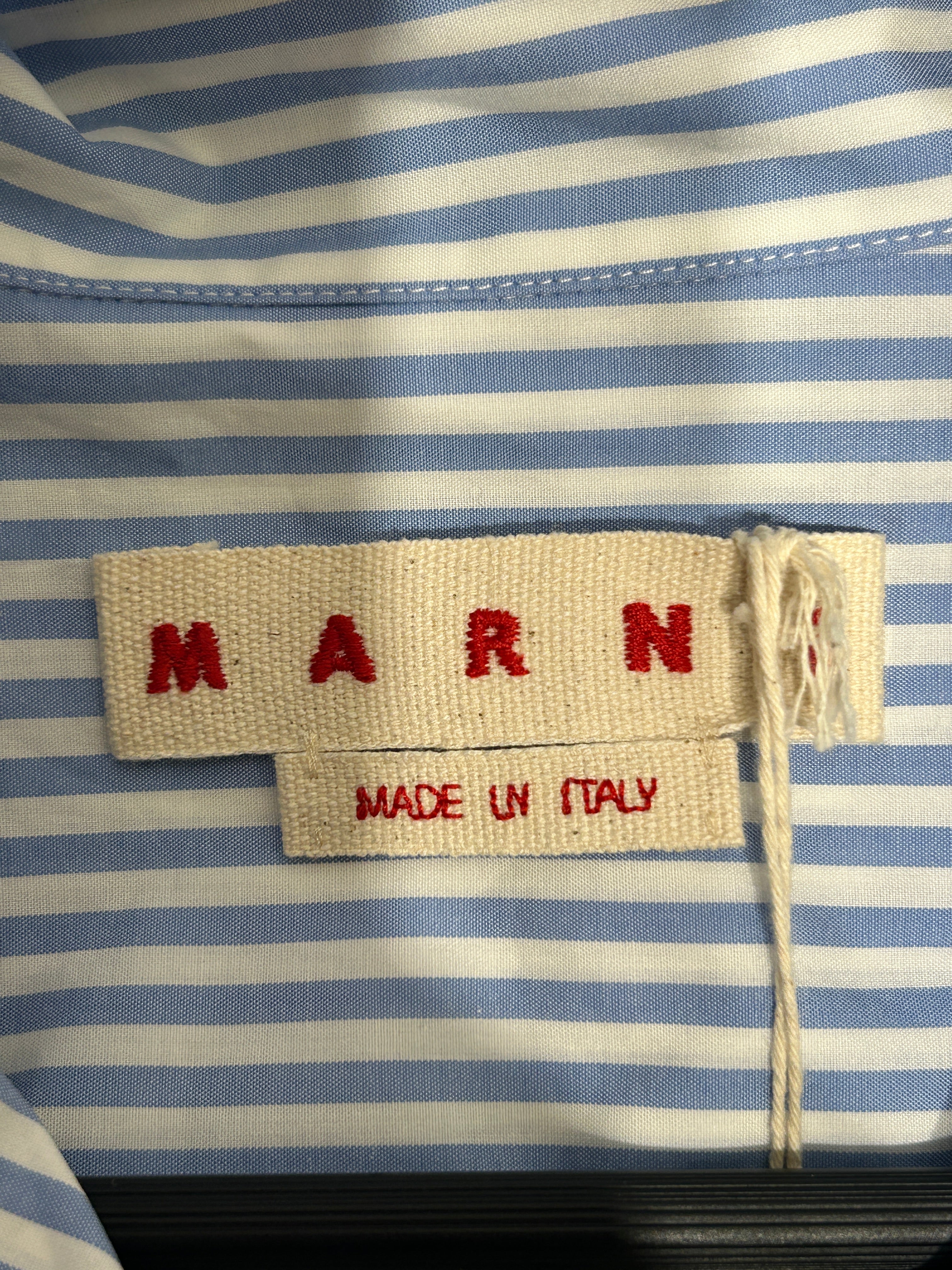 MARNI/SS Shirt/52/Cotton/BLU/ view 3