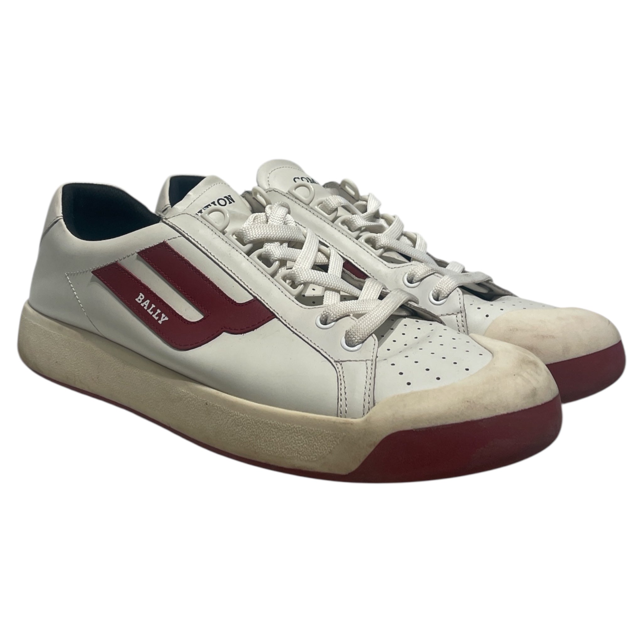 BALLY/Low-Sneakers/US 11.5/Leather/WHT/New Competition Red view 1
