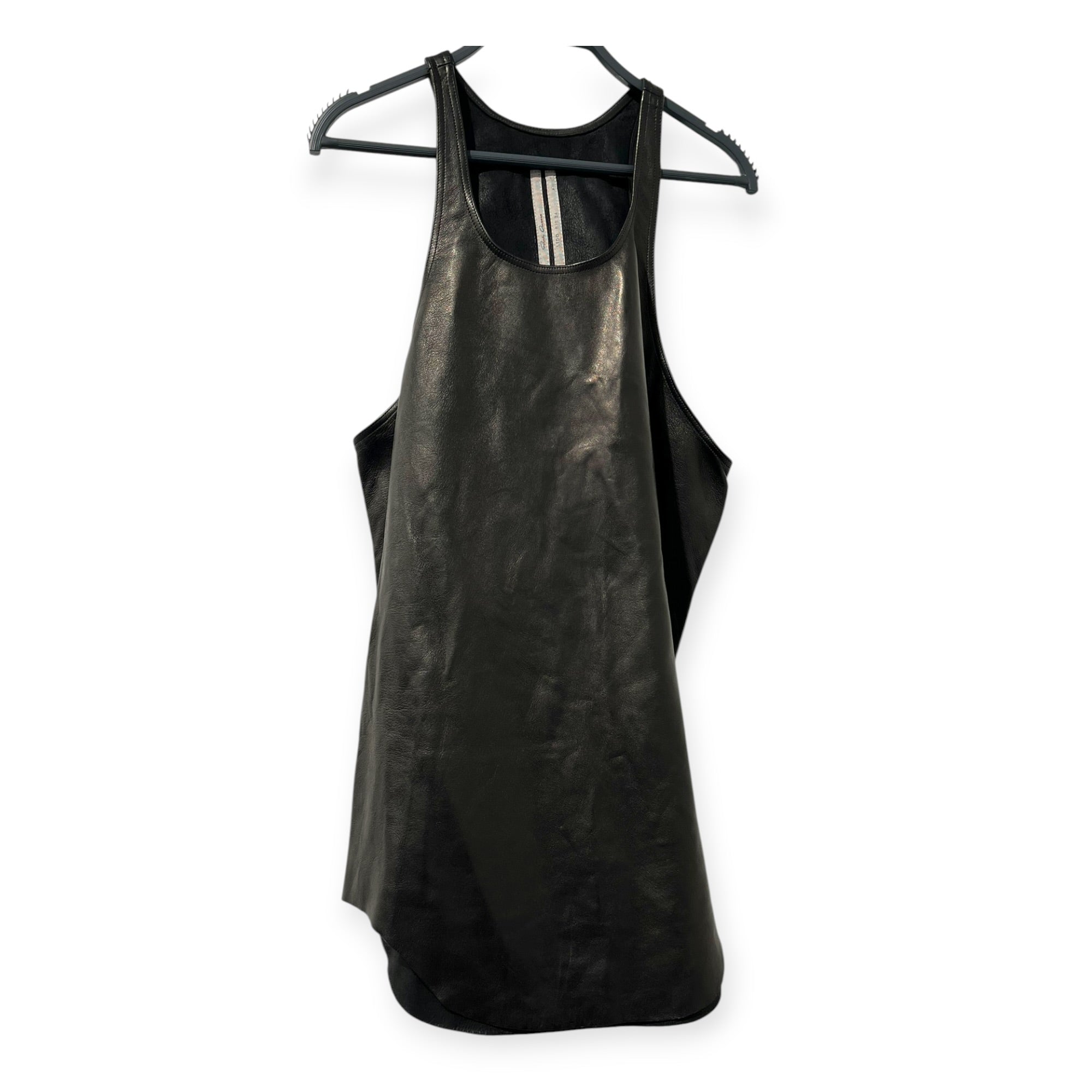Rick Owens/Tank Top/50/Leather/BLK/LIDO LEATHER TANK BNWT view 1