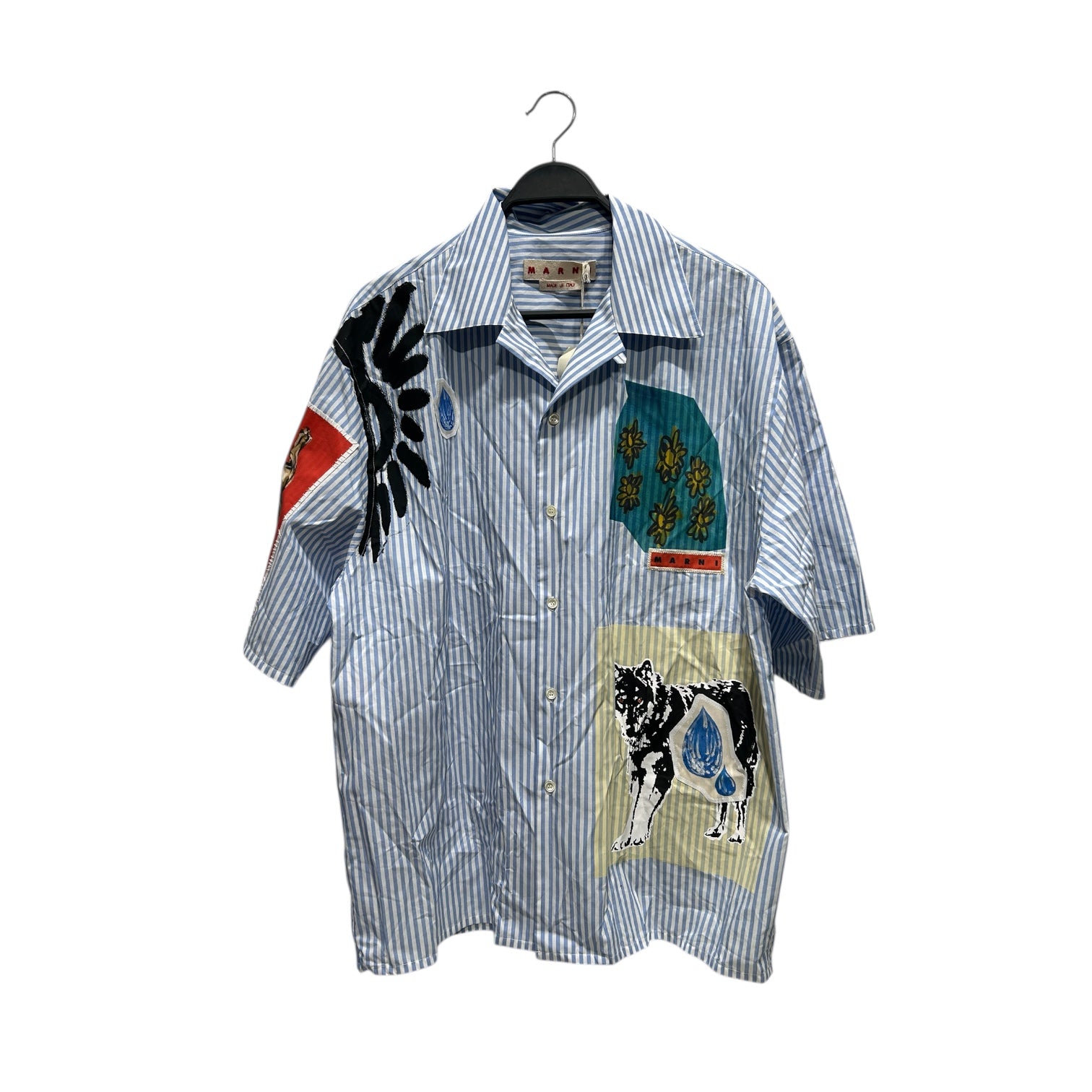 MARNI/SS Shirt/52/Cotton/BLU/ view 1