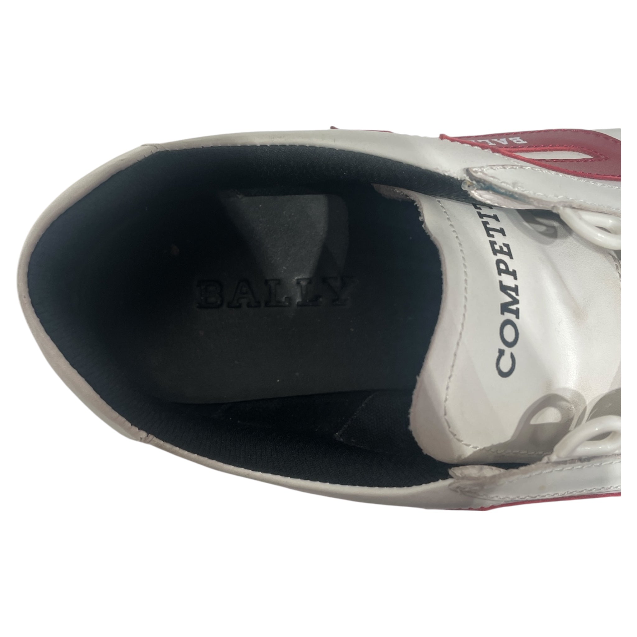BALLY/Low-Sneakers/US 11.5/Leather/WHT/New Competition Red view 3