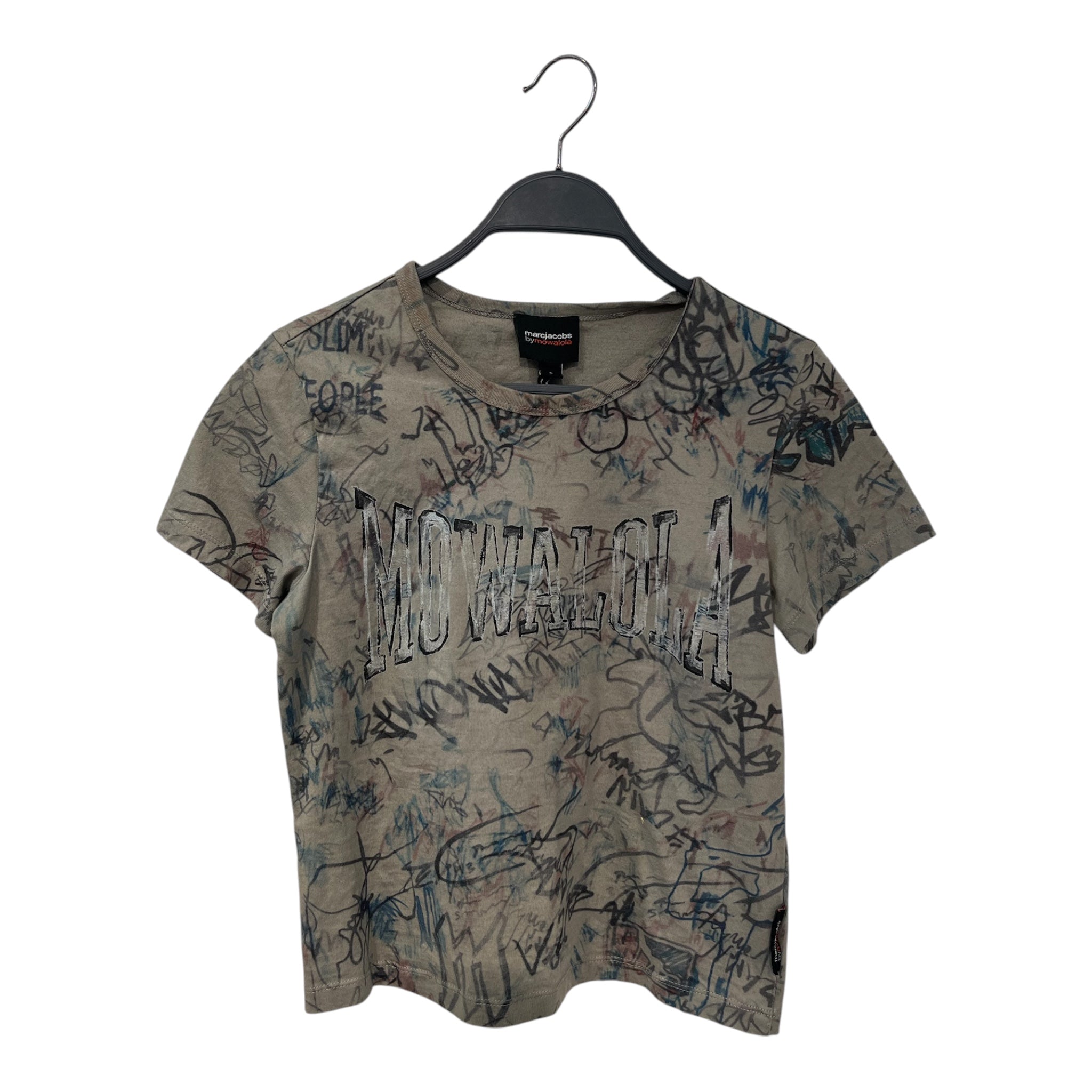 MOWALOLA/MARC JACOBS/T-Shirt/S/Graphic/Cotton/GRN/GRAFFITI TEE view 1