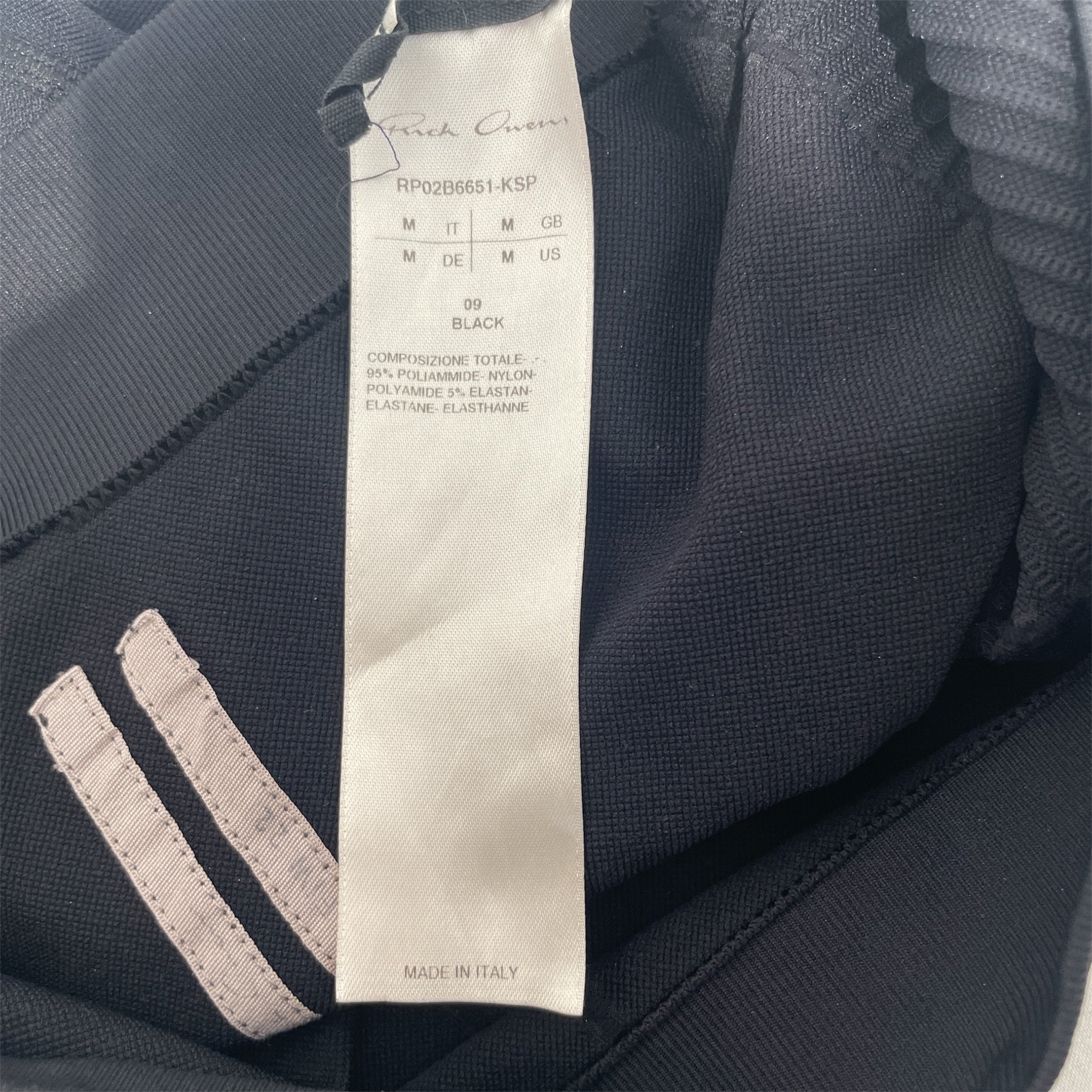 Rick Owens/Shorts/M/Nylon/BLK/Seamless Shorts RP02B6651 view 3