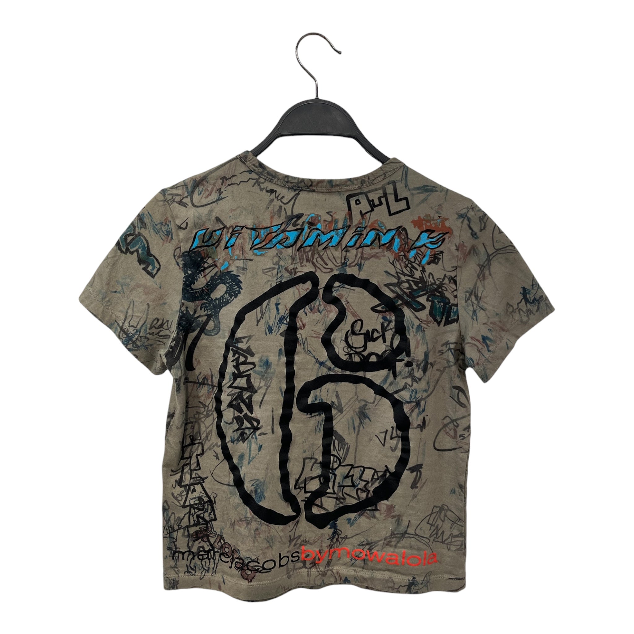 MOWALOLA/MARC JACOBS/T-Shirt/S/Graphic/Cotton/GRN/GRAFFITI TEE view 2