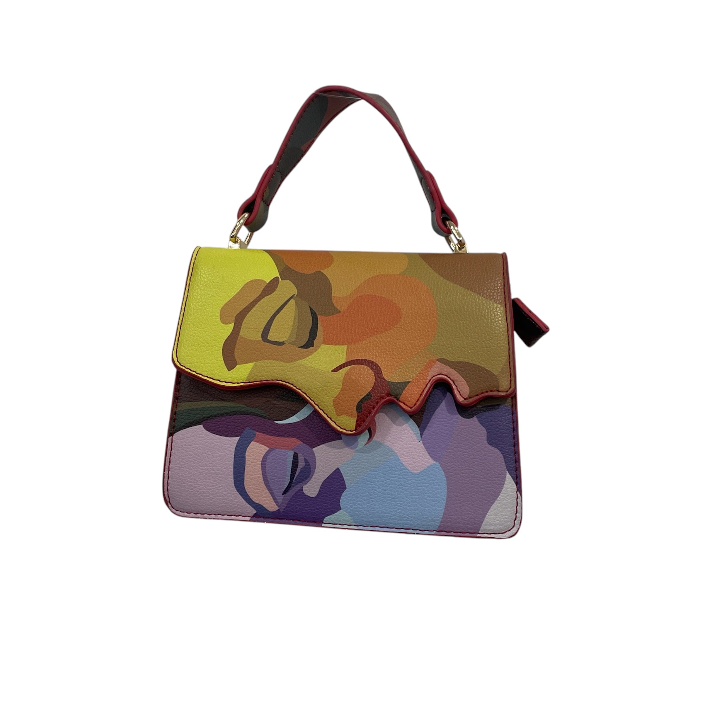 KIDSUPER STUDIOS/Hand Bag/Camouflage/Leather/MLT/KISSING FACES view 1