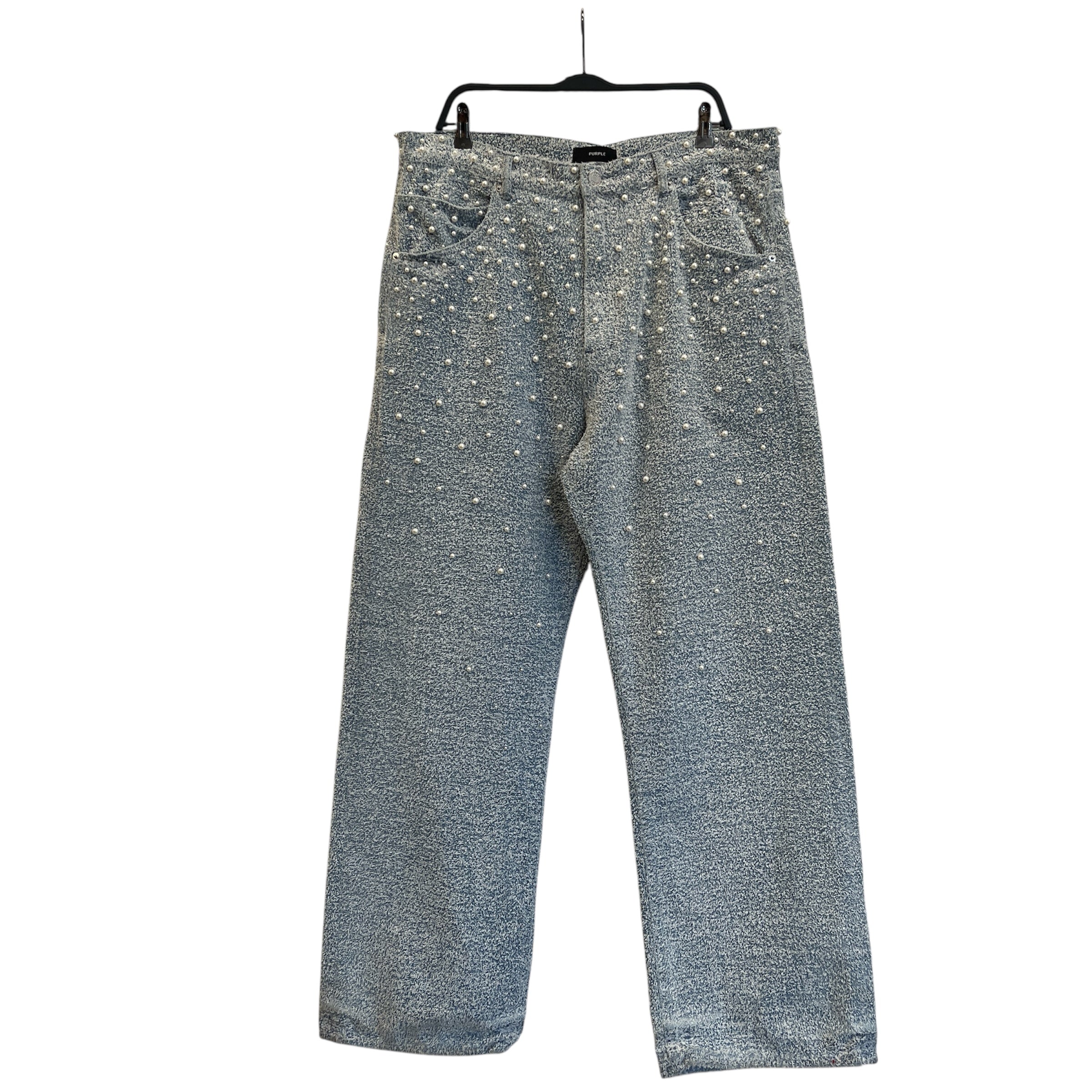 PURPLE BRAND/Straight Pants/36/BLU/All Over Print/TEXTURED PEARL view 1