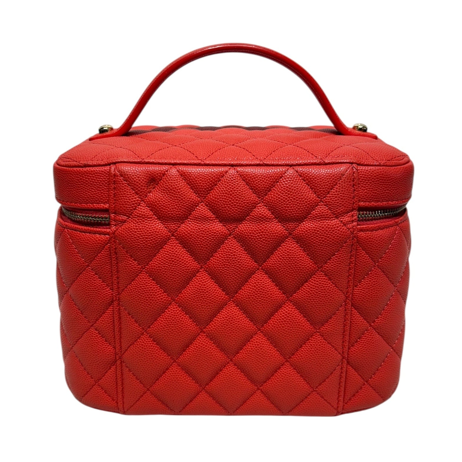 CHANEL/Bag/Leather/PNK/SMALL CAVIAR HANDLE VANITY view 2