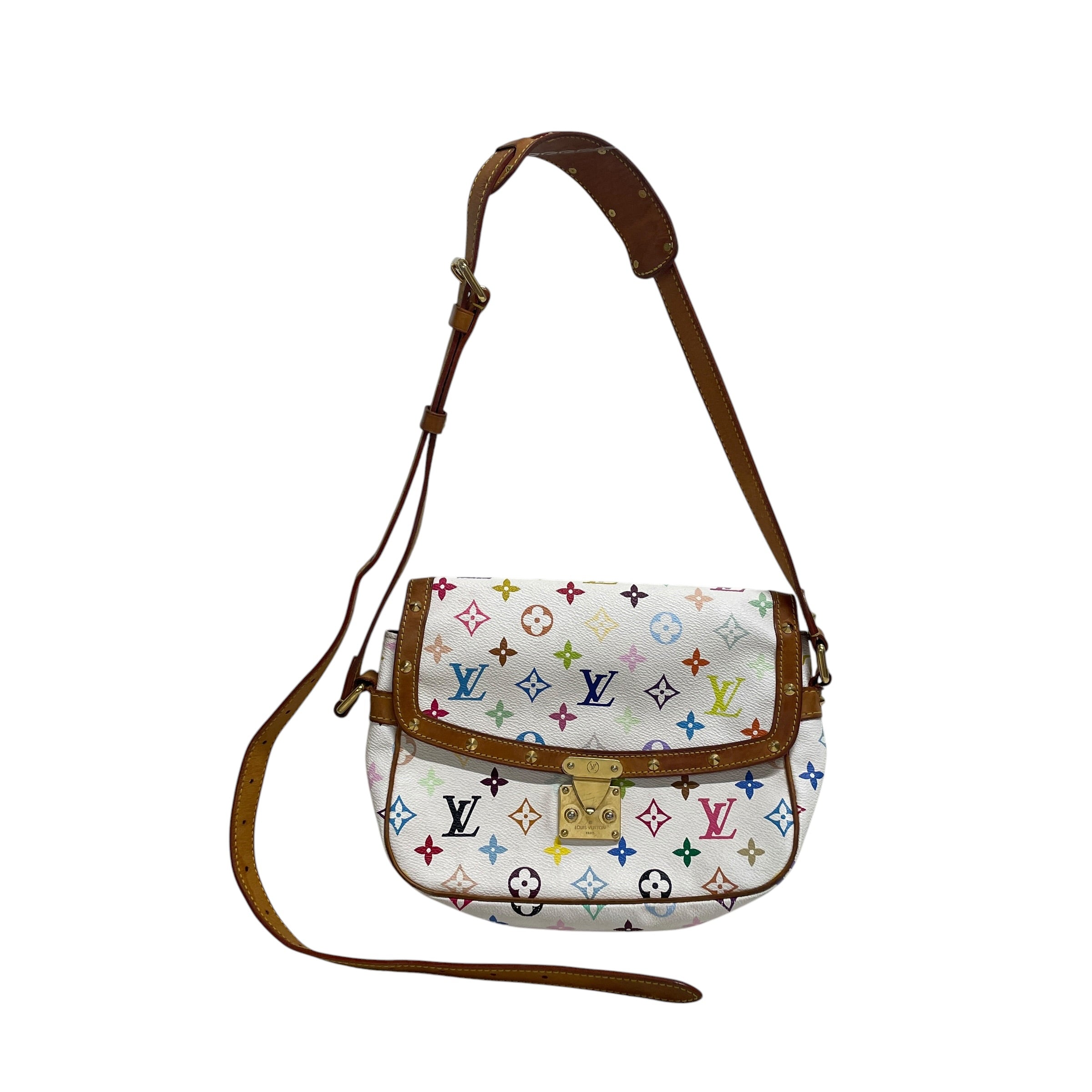 LOUIS VUITTON/Bag/Monogram/Leather/WHT/MULTICOLORE SOLOGNE view 1