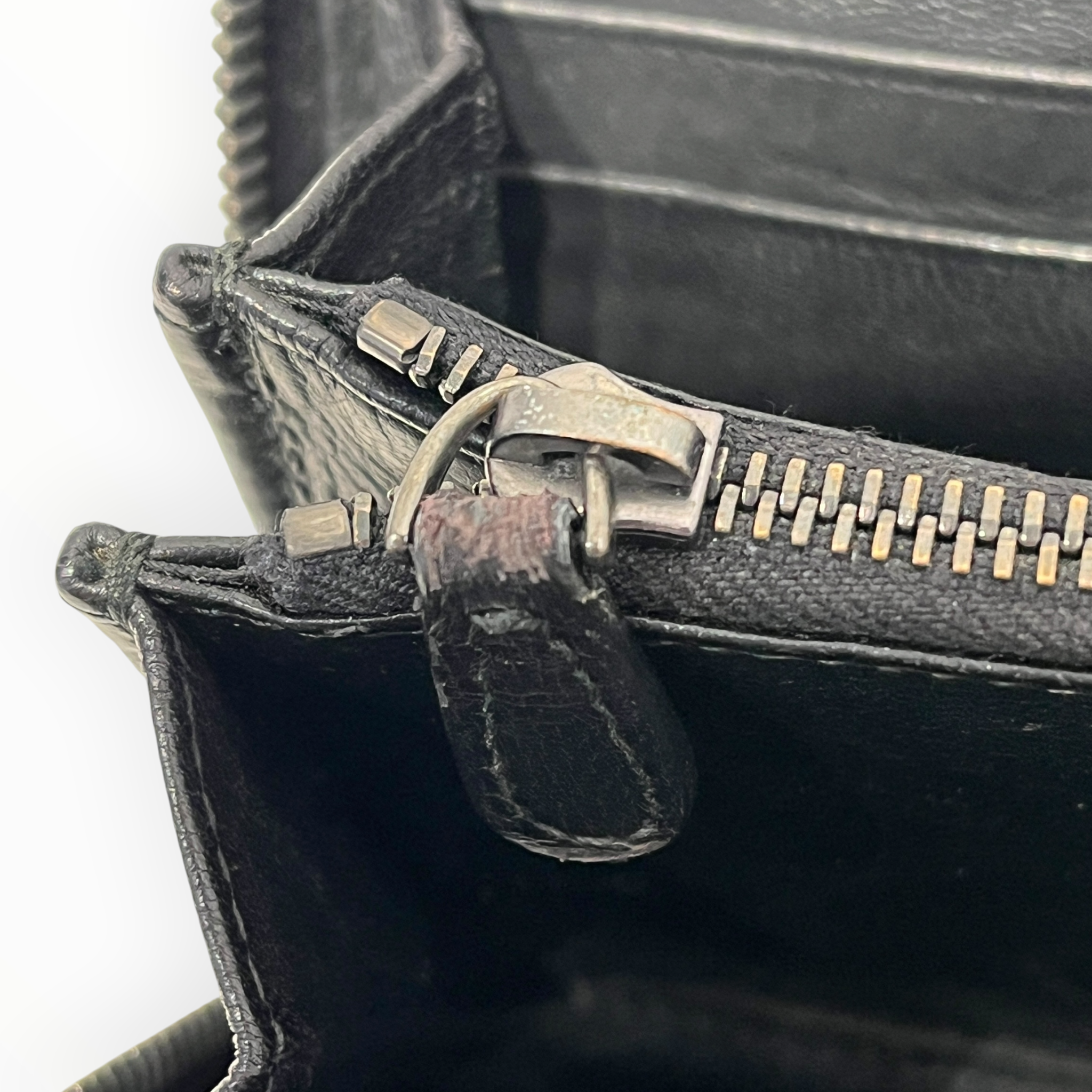 BOTTEGA VENETA/Long Wallet/Leather/BLK/L's/Intrecciato Zip Around Wallet view 7