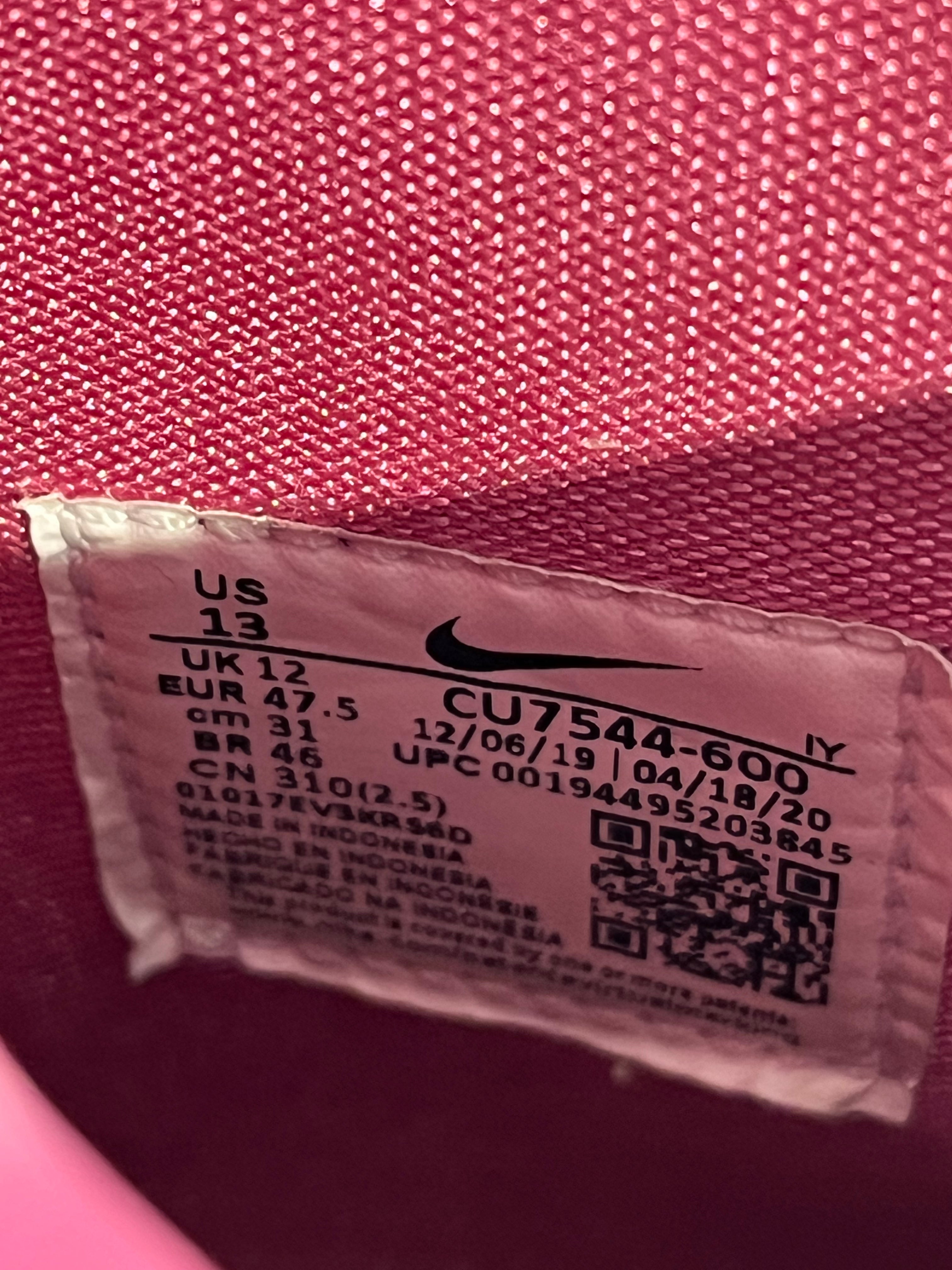 NIKE/AMBUSH/Hi-Sneakers/US 13/Leather/PNK/U-Tip/CU7544-600 dunk hi view 3