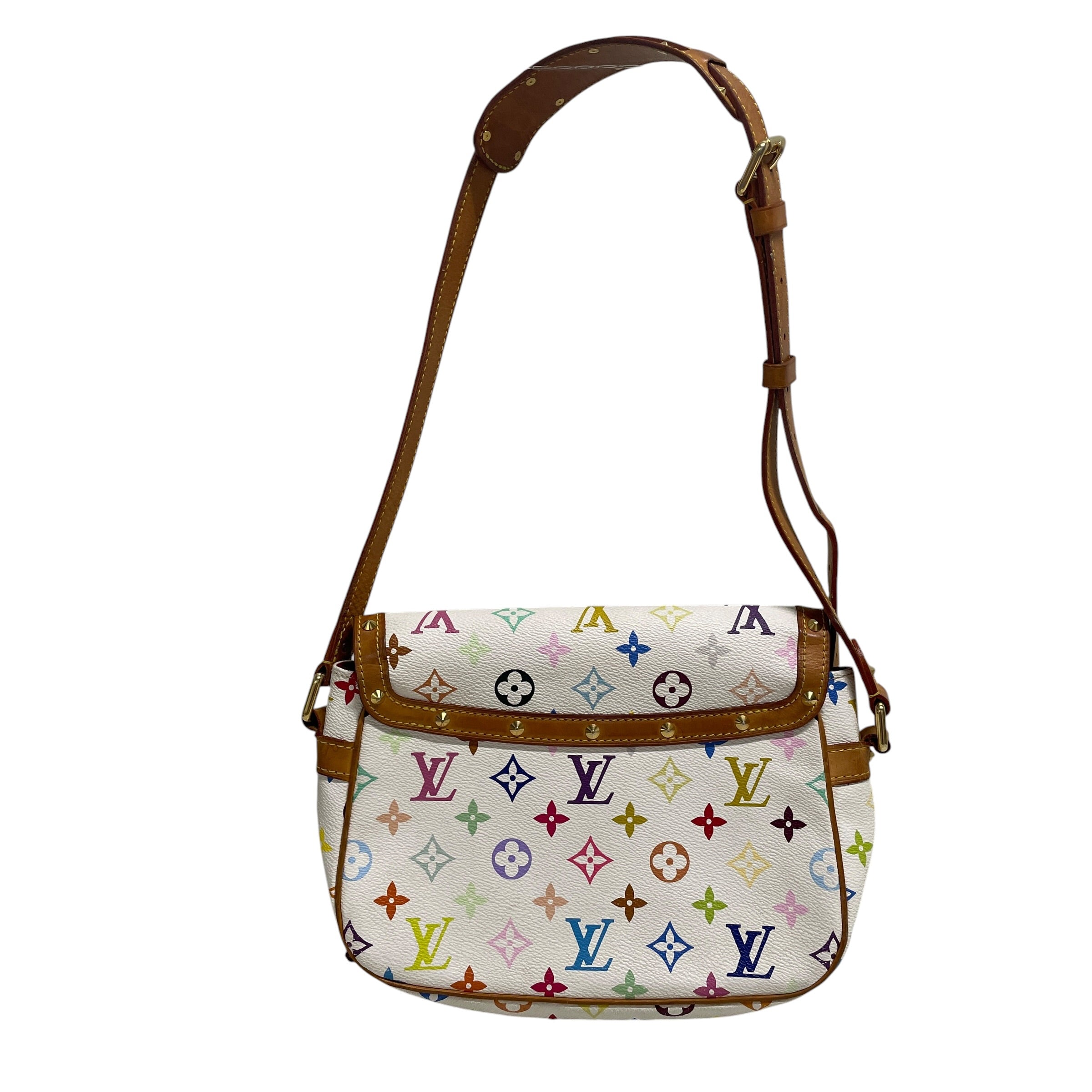 LOUIS VUITTON/Bag/Monogram/Leather/WHT/MULTICOLORE SOLOGNE view 2