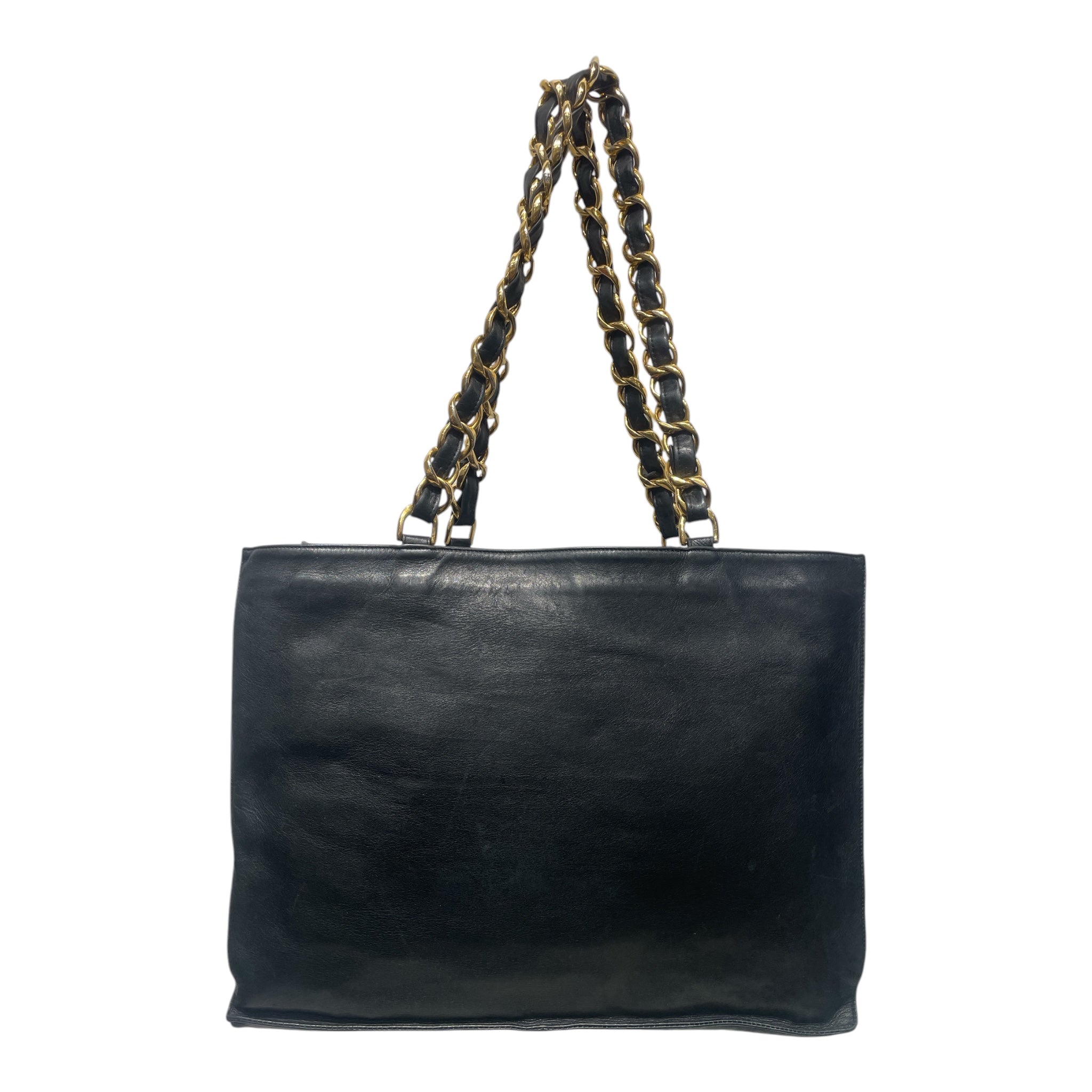 CHANEL/Tote Bag/Leather/BLK/ view 2