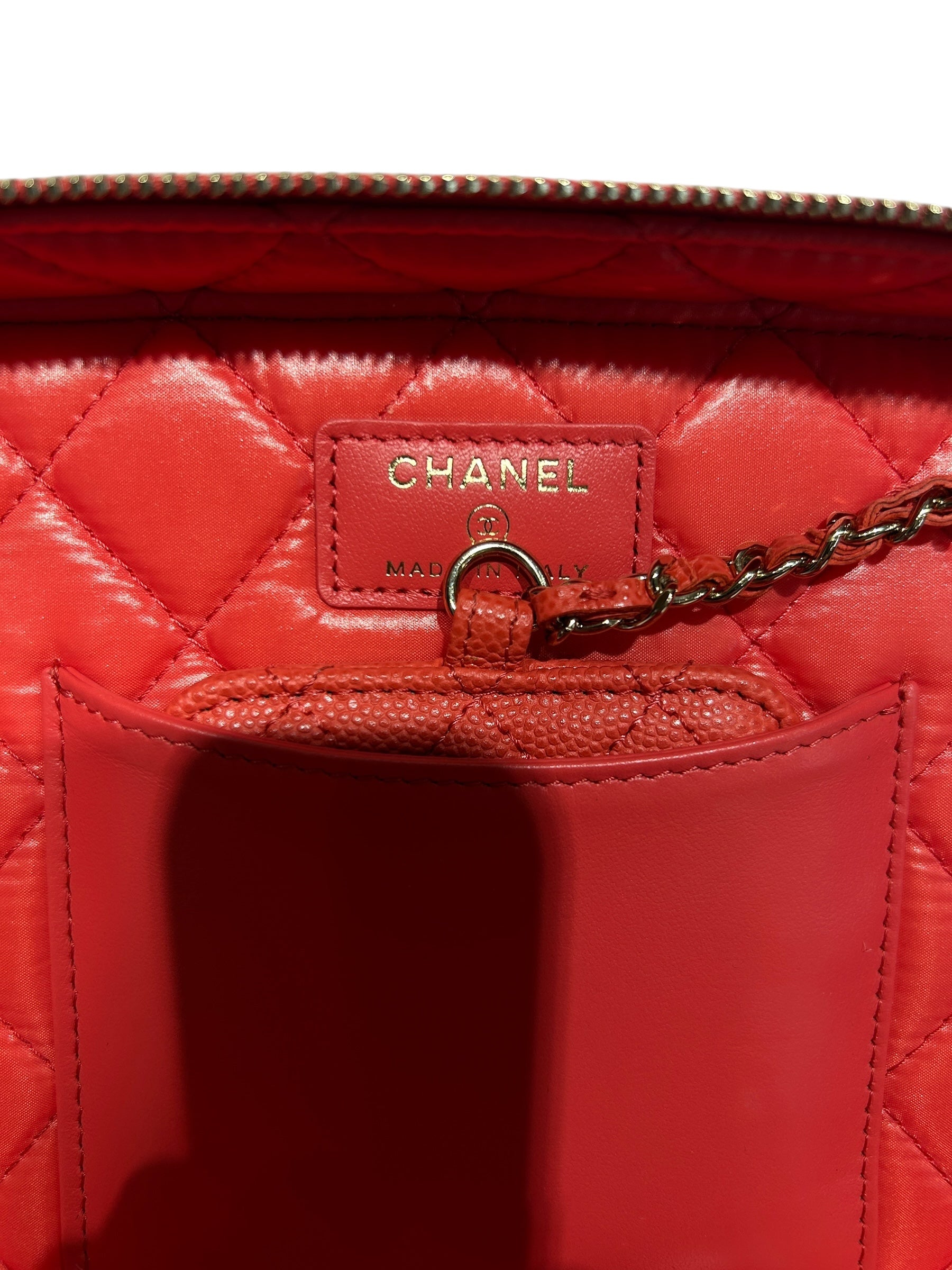 CHANEL/Bag/Leather/PNK/SMALL CAVIAR HANDLE VANITY view 5