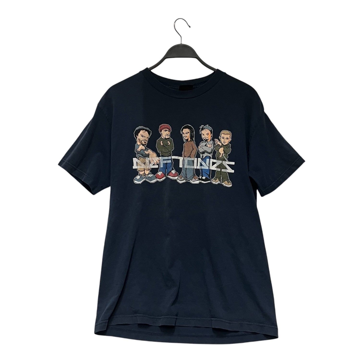 Vintage/T-Shirt/L/Cotton/NVY/2000s deftones cartoon view 1