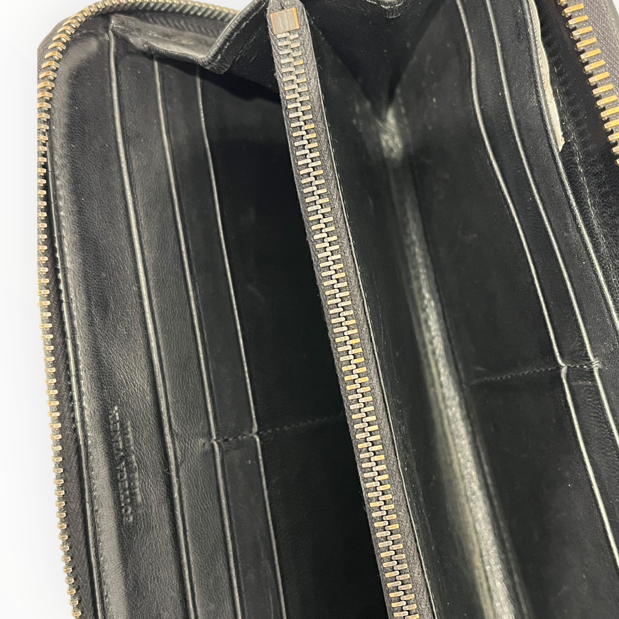 BOTTEGA VENETA/Long Wallet/Leather/BLK/L's/Intrecciato Zip Around Wallet view 4