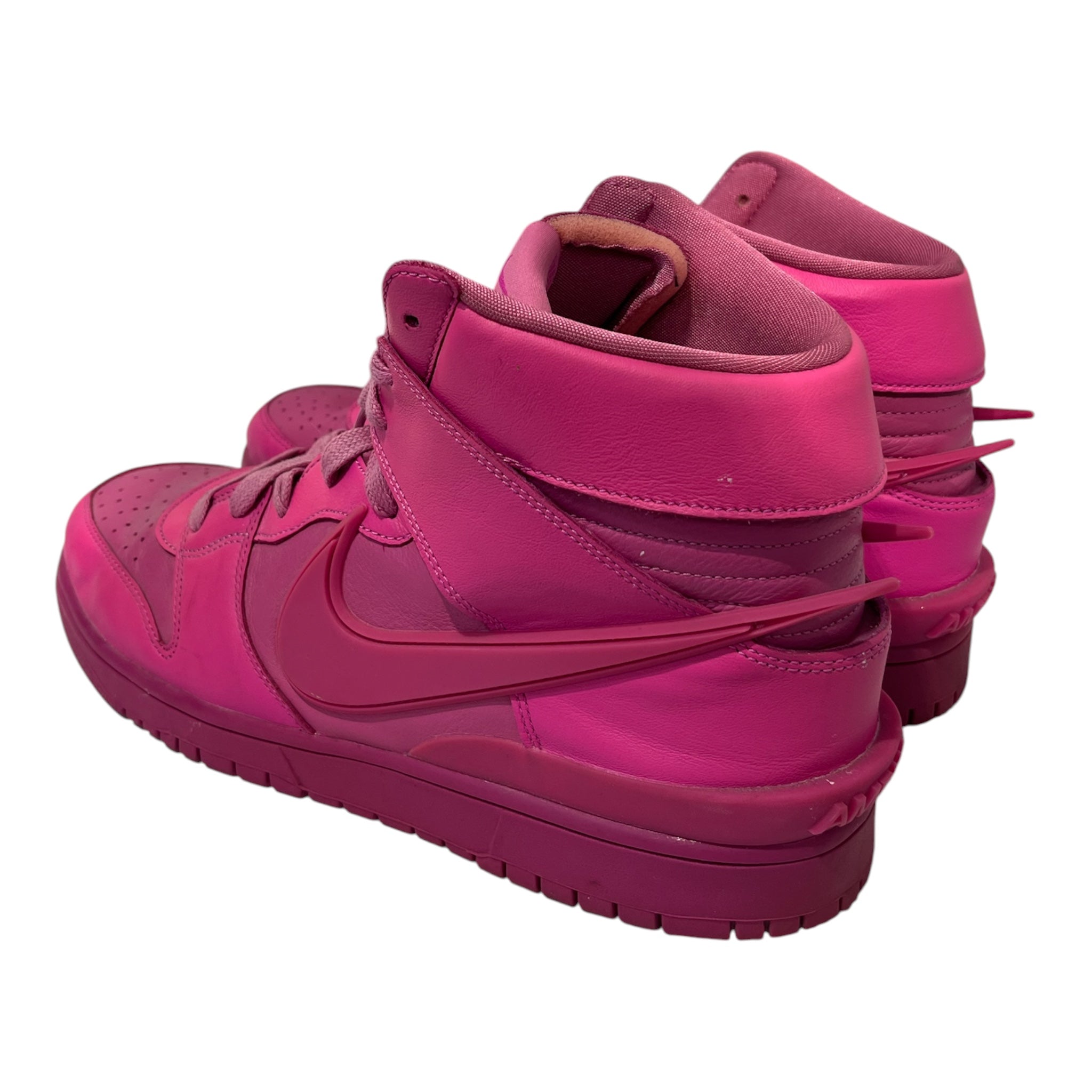 NIKE/AMBUSH/Hi-Sneakers/US 13/Leather/PNK/U-Tip/CU7544-600 dunk hi view 2