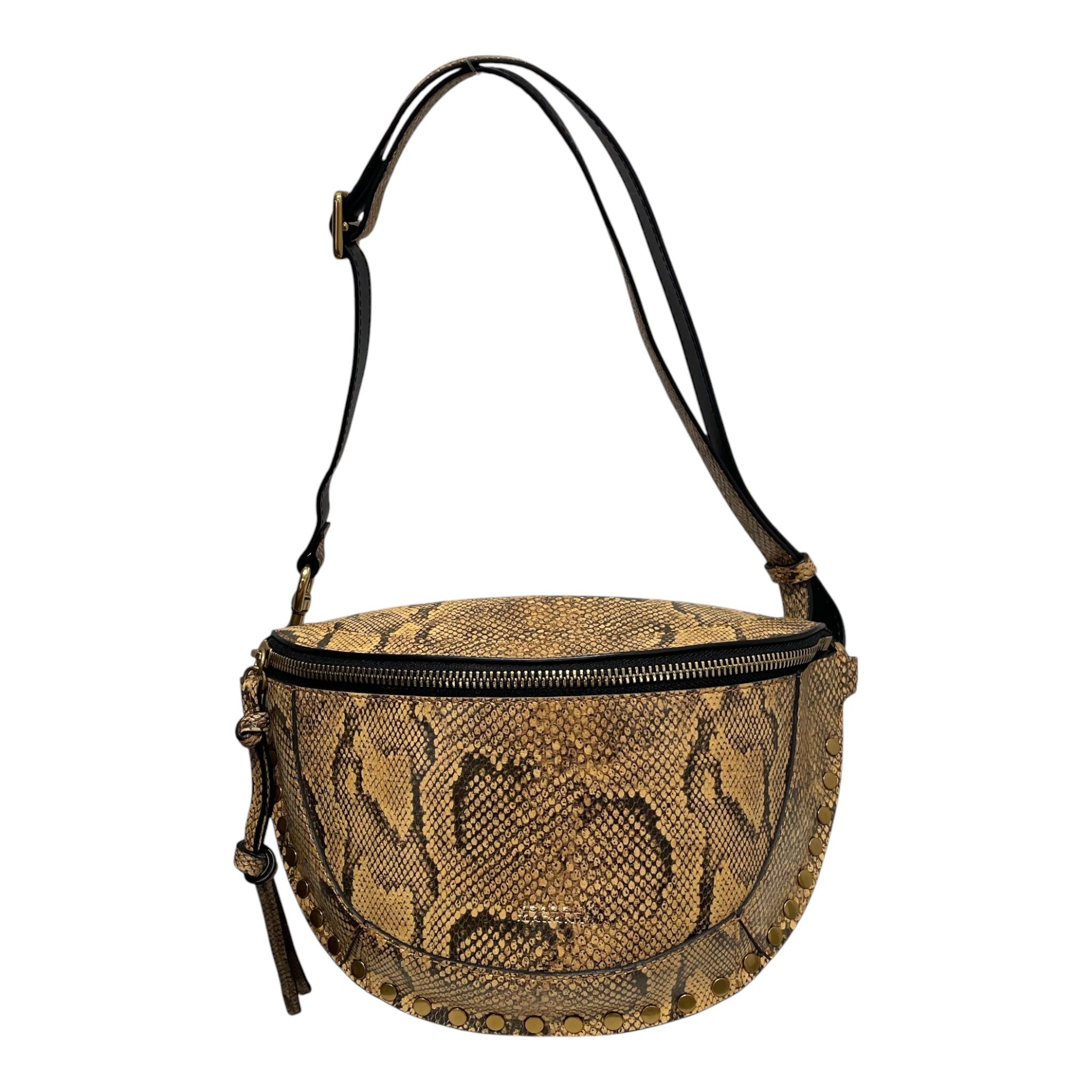 ISABEL MARANT/Fanny Pack/Animal Pattern/Leather/GLD/SNAKE SKIN / GOLD STUDS view 1