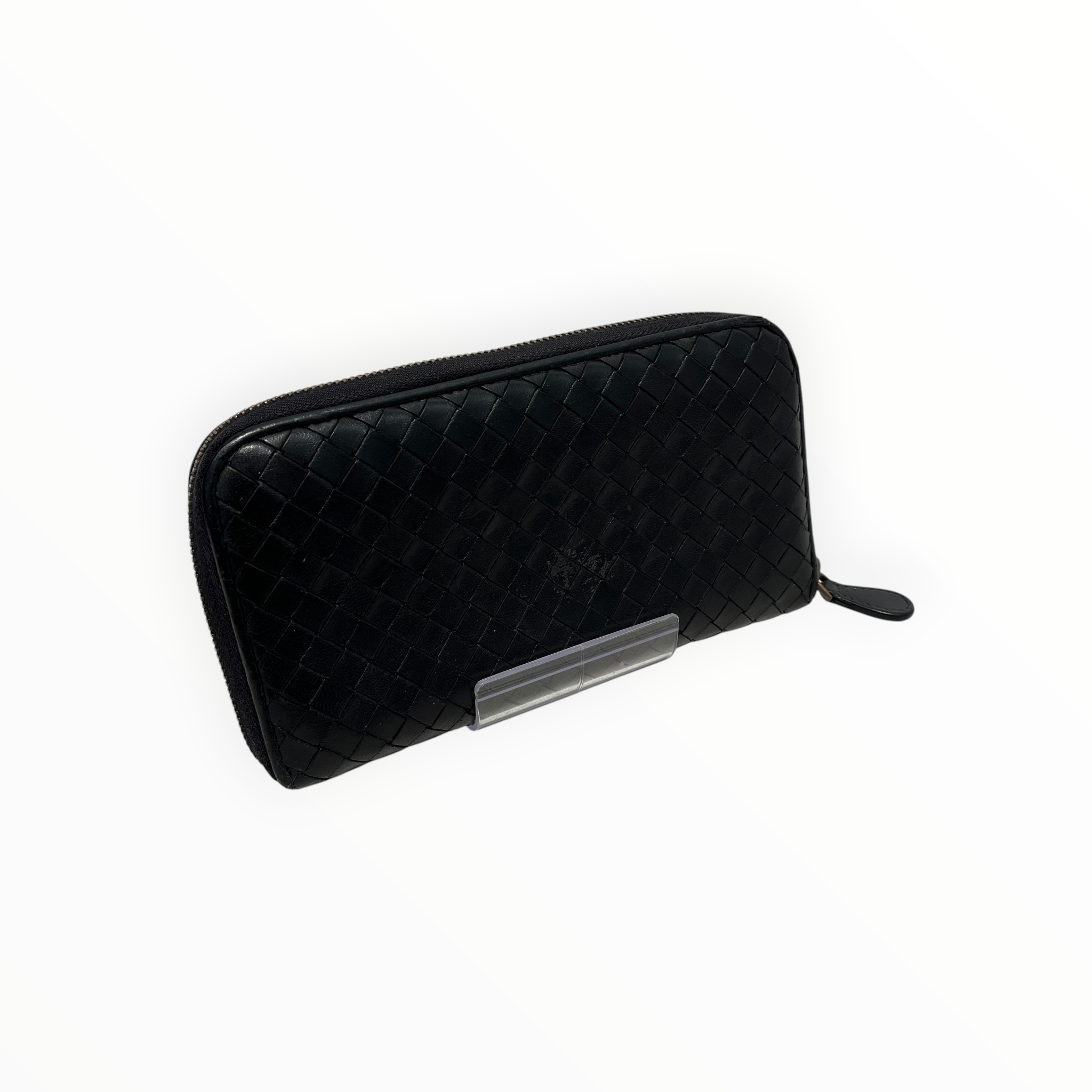 BOTTEGA VENETA/Long Wallet/Leather/BLK/L's/Intrecciato Zip Around Wallet view 2