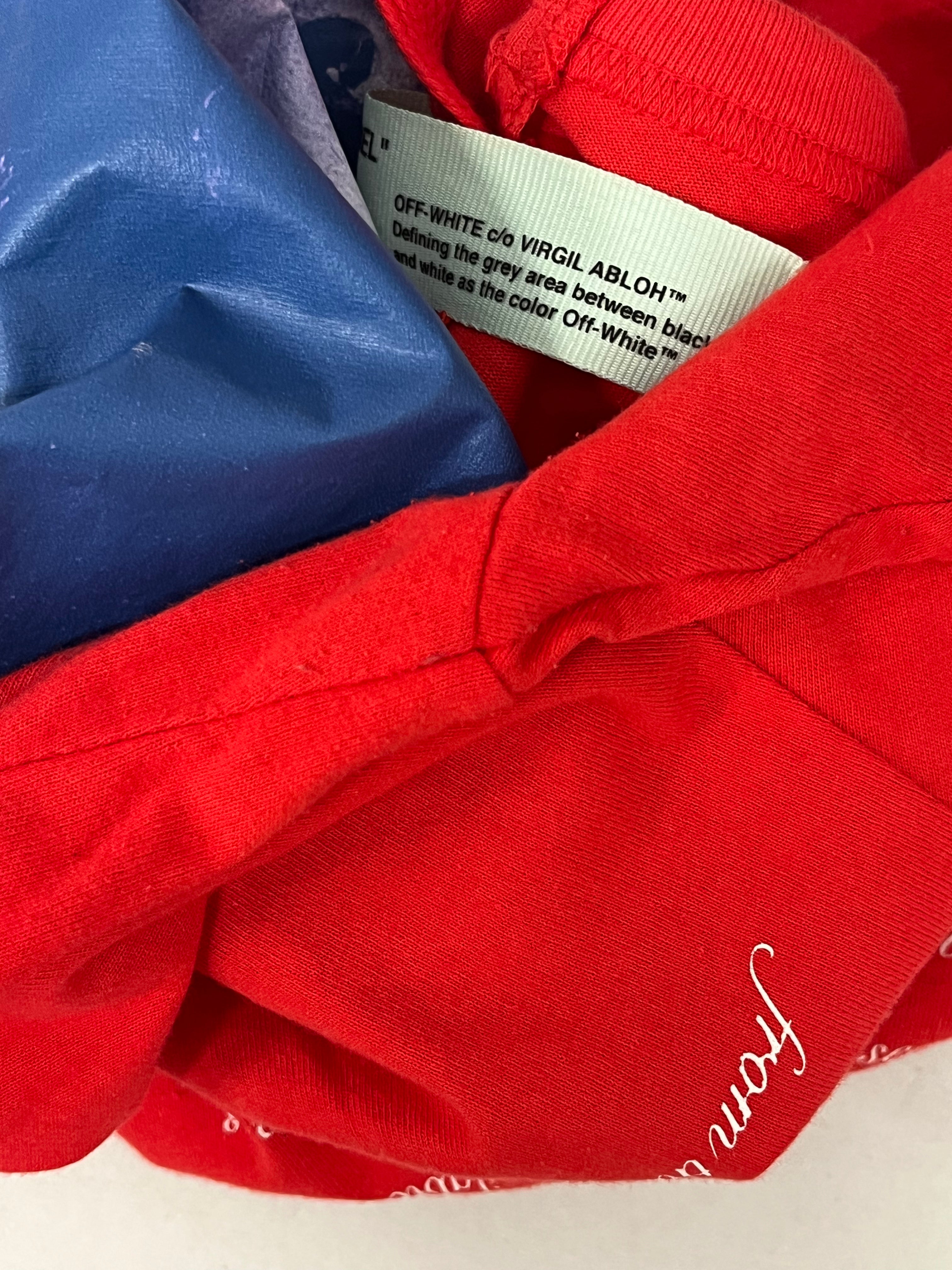 OFF-WHITE/T-Shirt/S/Cotton/RED/Graphic/BUSINESS CASUAL T-SHIRT view 6