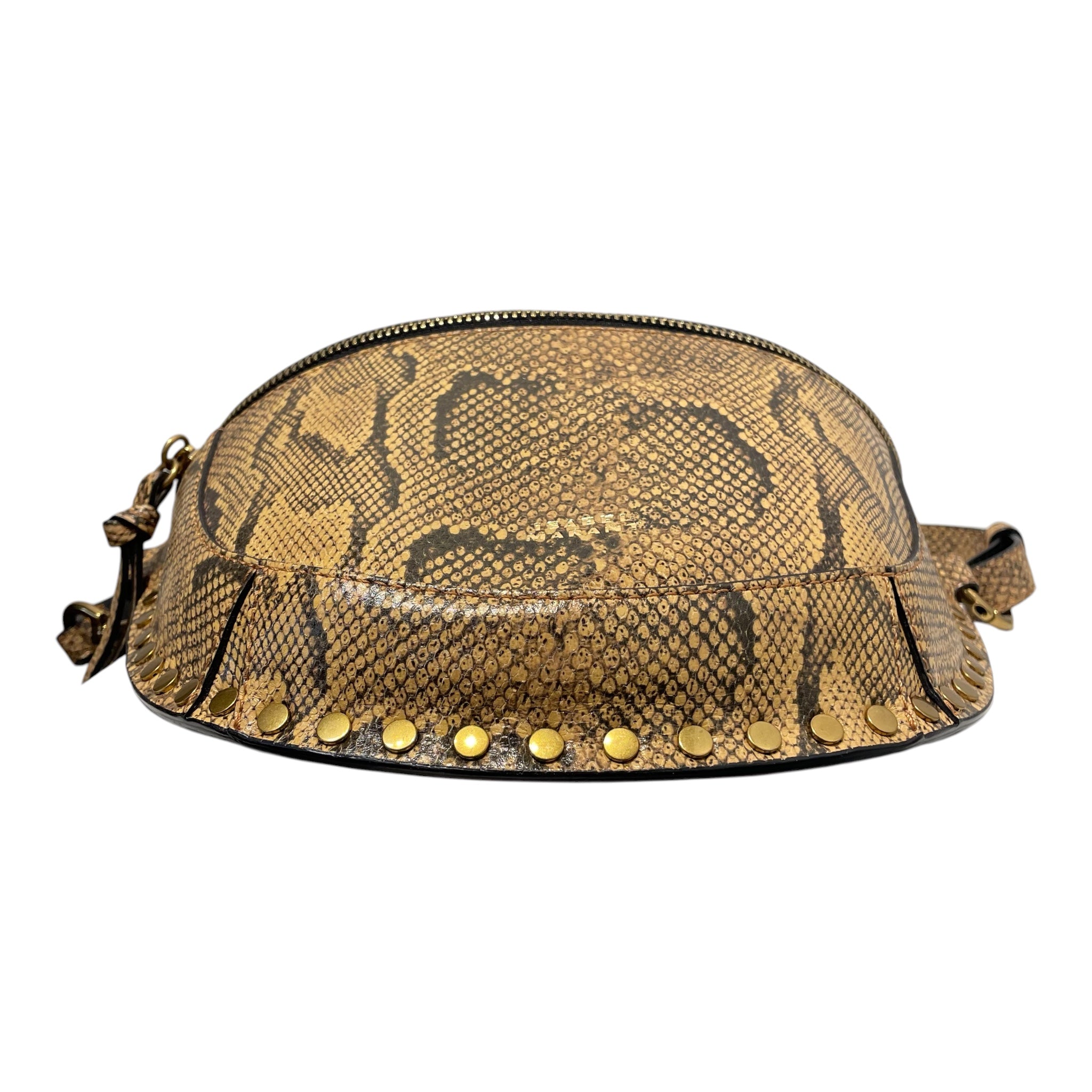 ISABEL MARANT/Fanny Pack/Animal Pattern/Leather/GLD/SNAKE SKIN / GOLD STUDS view 3