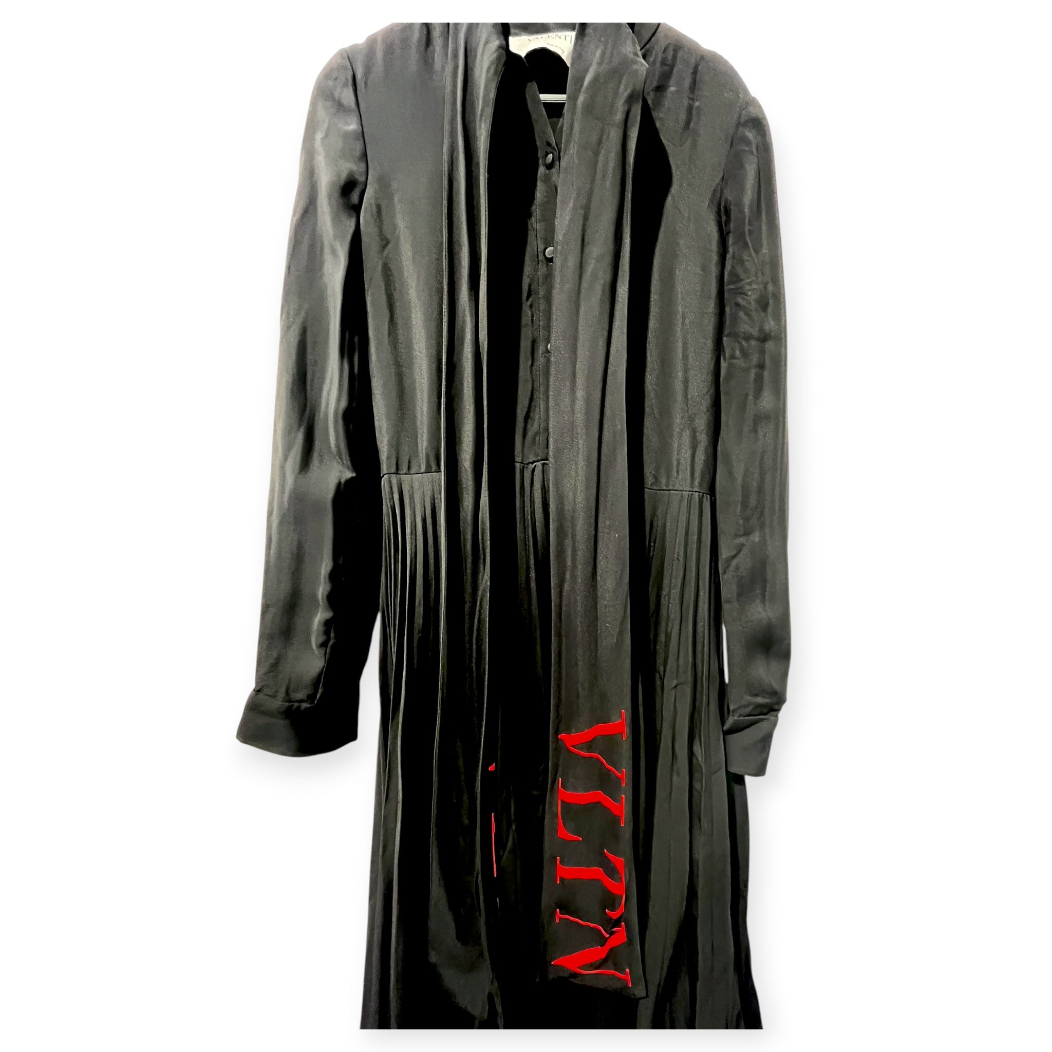 VALENTINO/LS Dress/36/Rayon/BLK/LOGO STRAP DRESS view 3