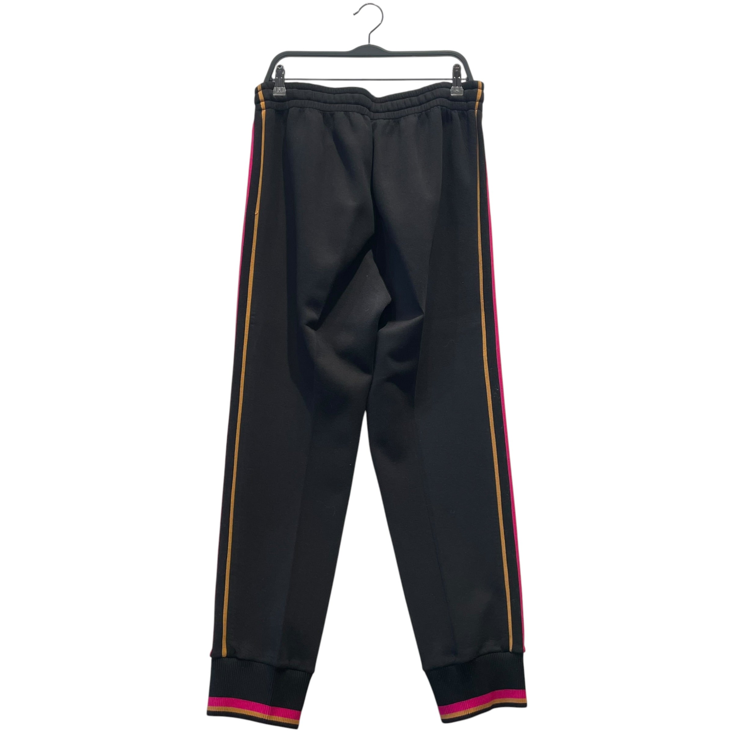 DOLCE&GABBANA/Cropped Pants/46/Cotton/BLK/Dolce&Gabana Stripe Track pant view 2