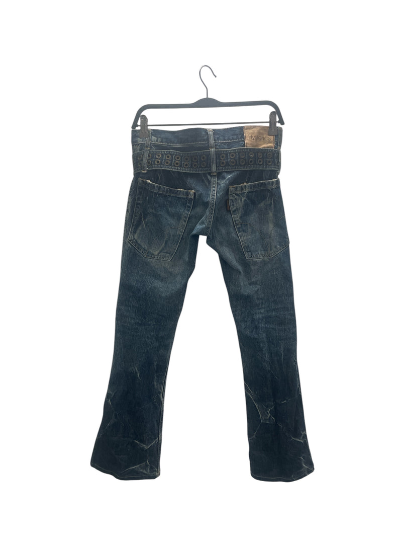 Hysterics/Straight Pants/FREE/Denim/IDG/2 hoop belt